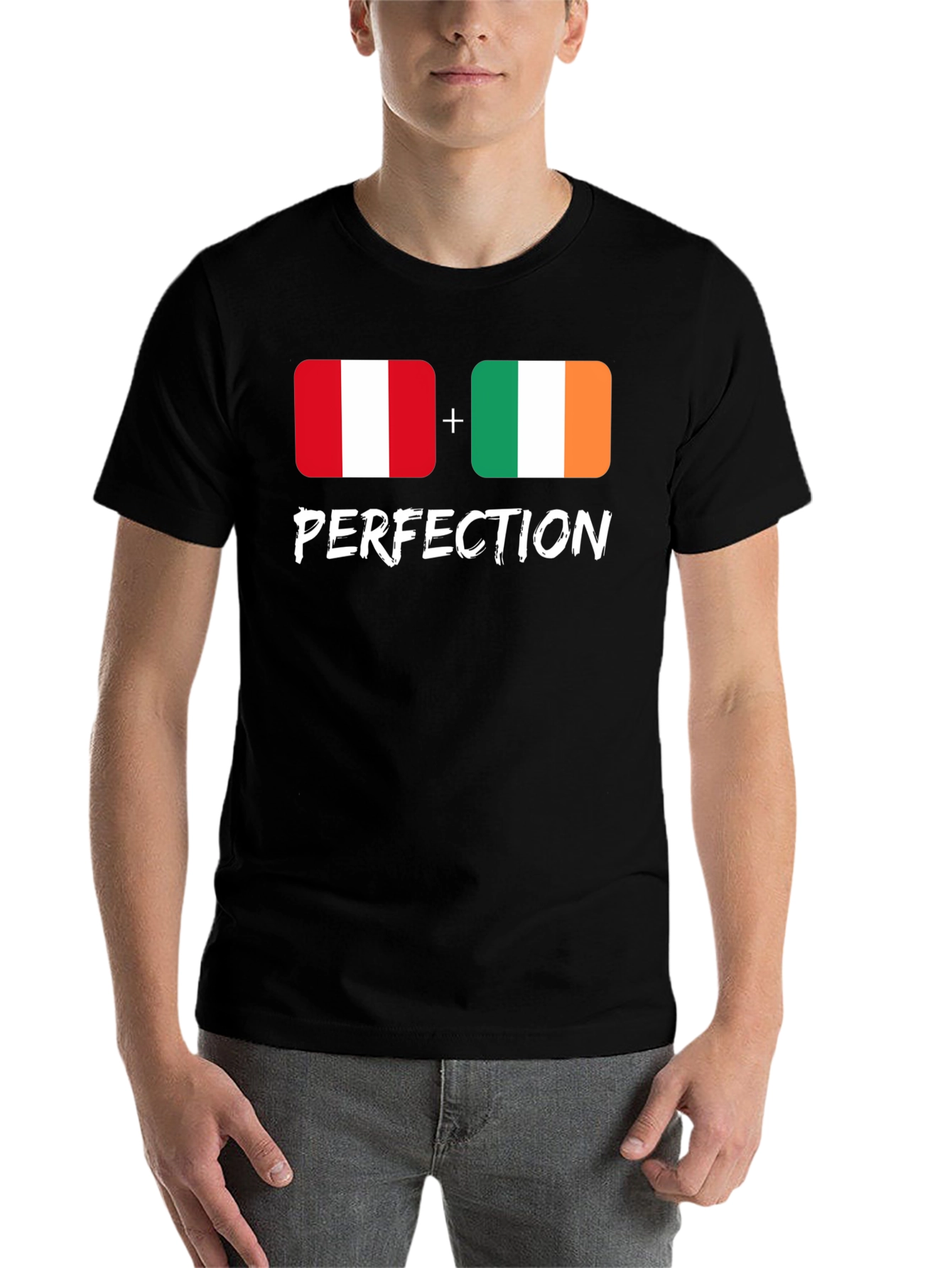 Black Peru & Ireland Perfection T-Shirt view 7