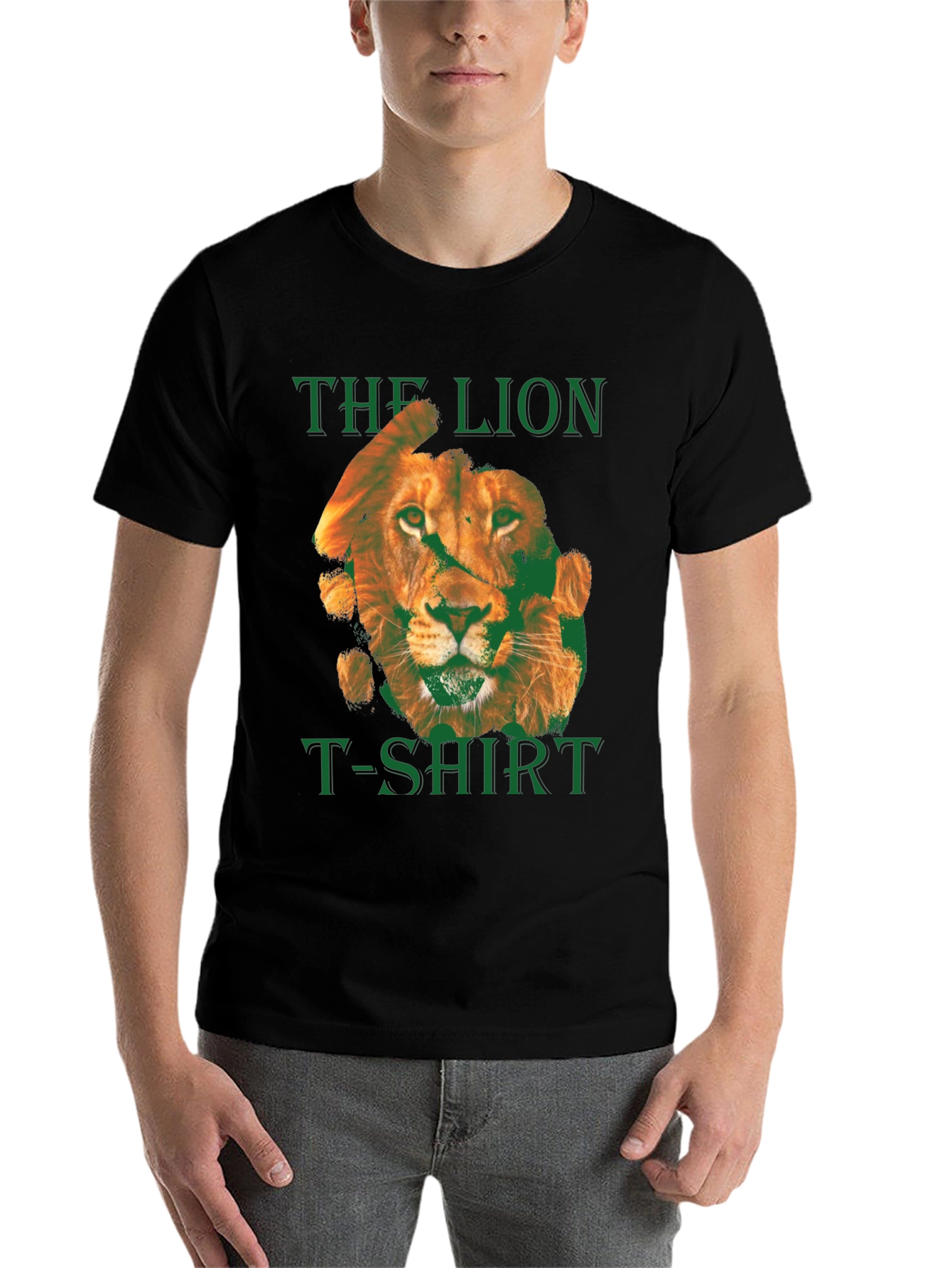 Black The Lion T-Shirt - Graphic Print view 7