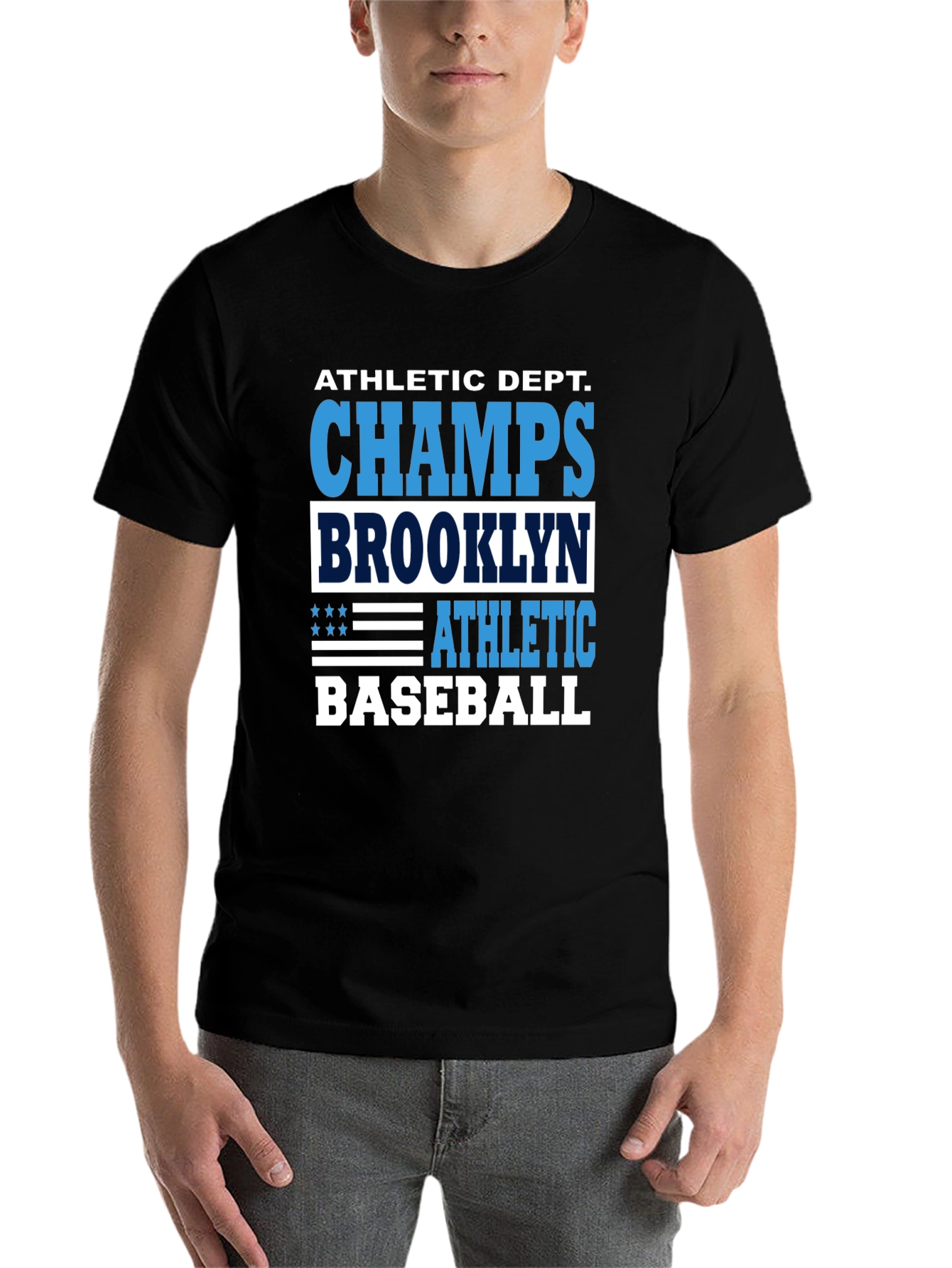Black Brooklyn Baseball Champs Graphic T-Shirt view 7