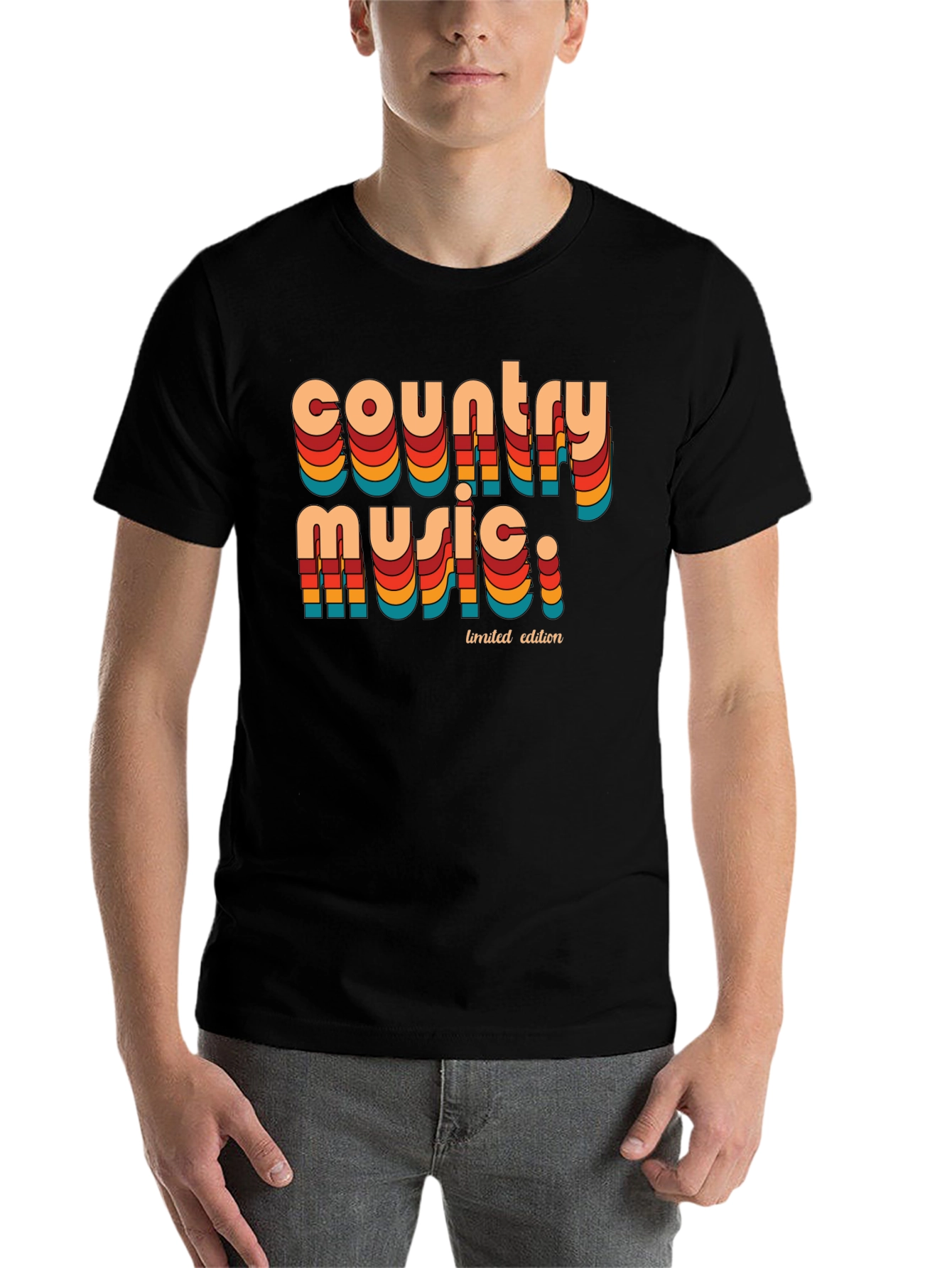 Black Country Music Limited Edition Retro Graphic T-Shirt view 7