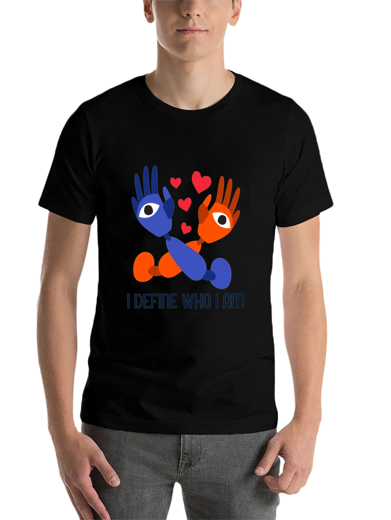 Black I Define Who I Am Graphic Tee view 7