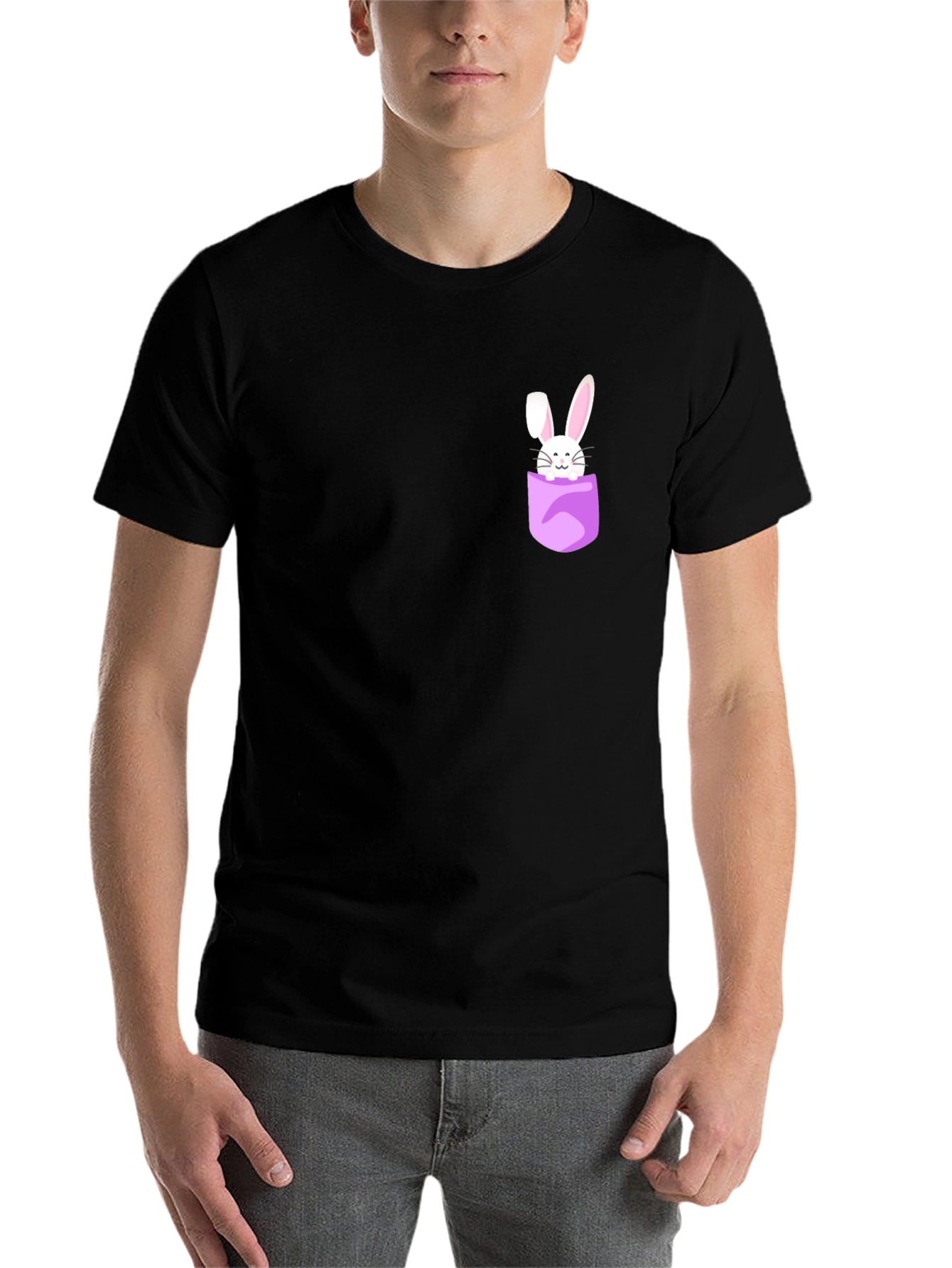 Black Bunny Pocket Graphic Tee view 7