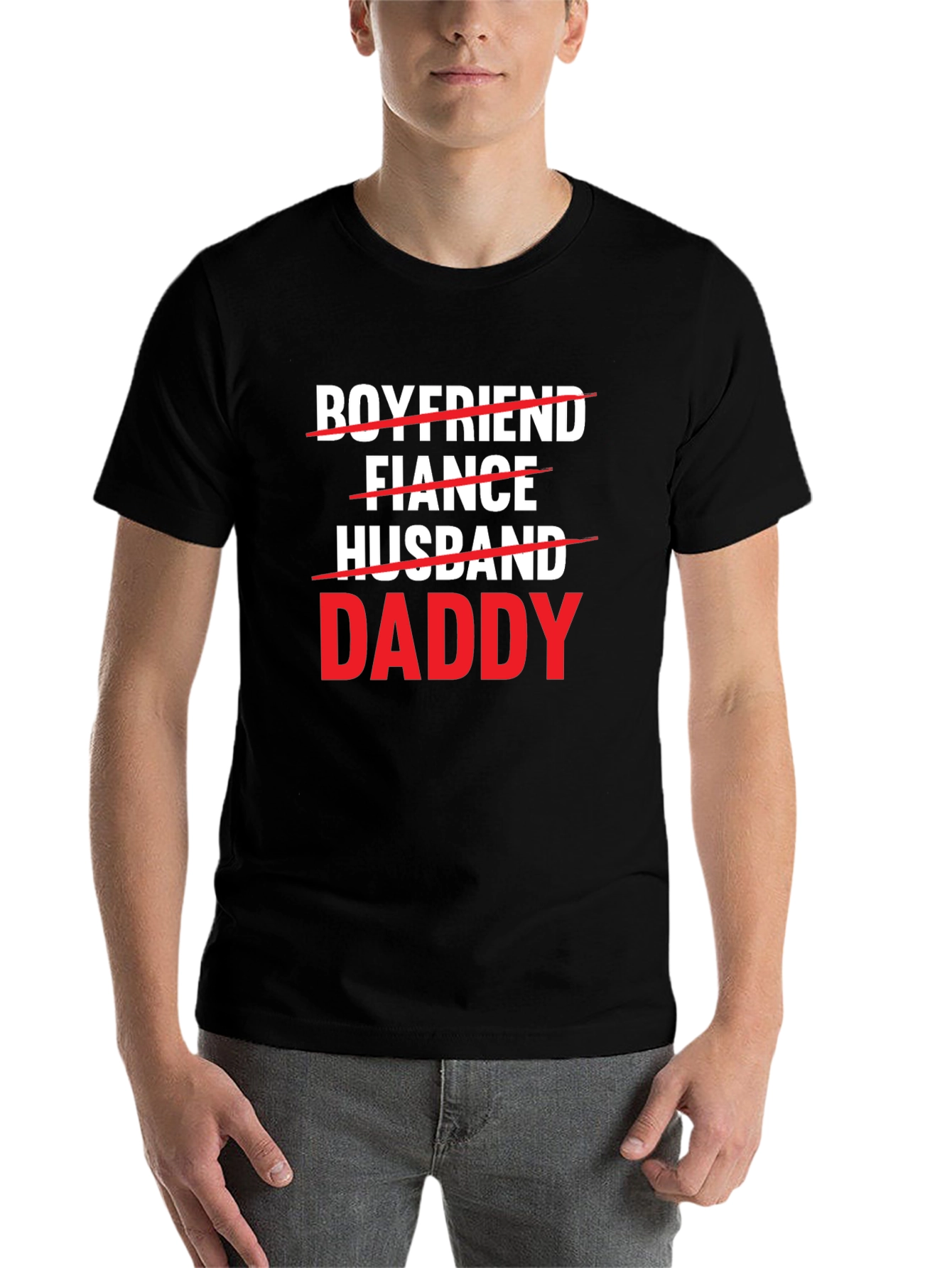 Black Boyfriend Fiance Husband Daddy T-Shirt view 7