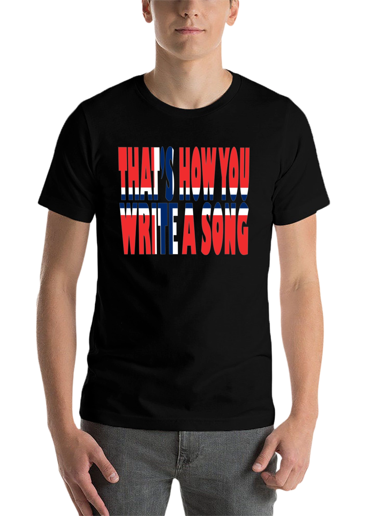 Black That's How You Write A Song T-Shirt view 7