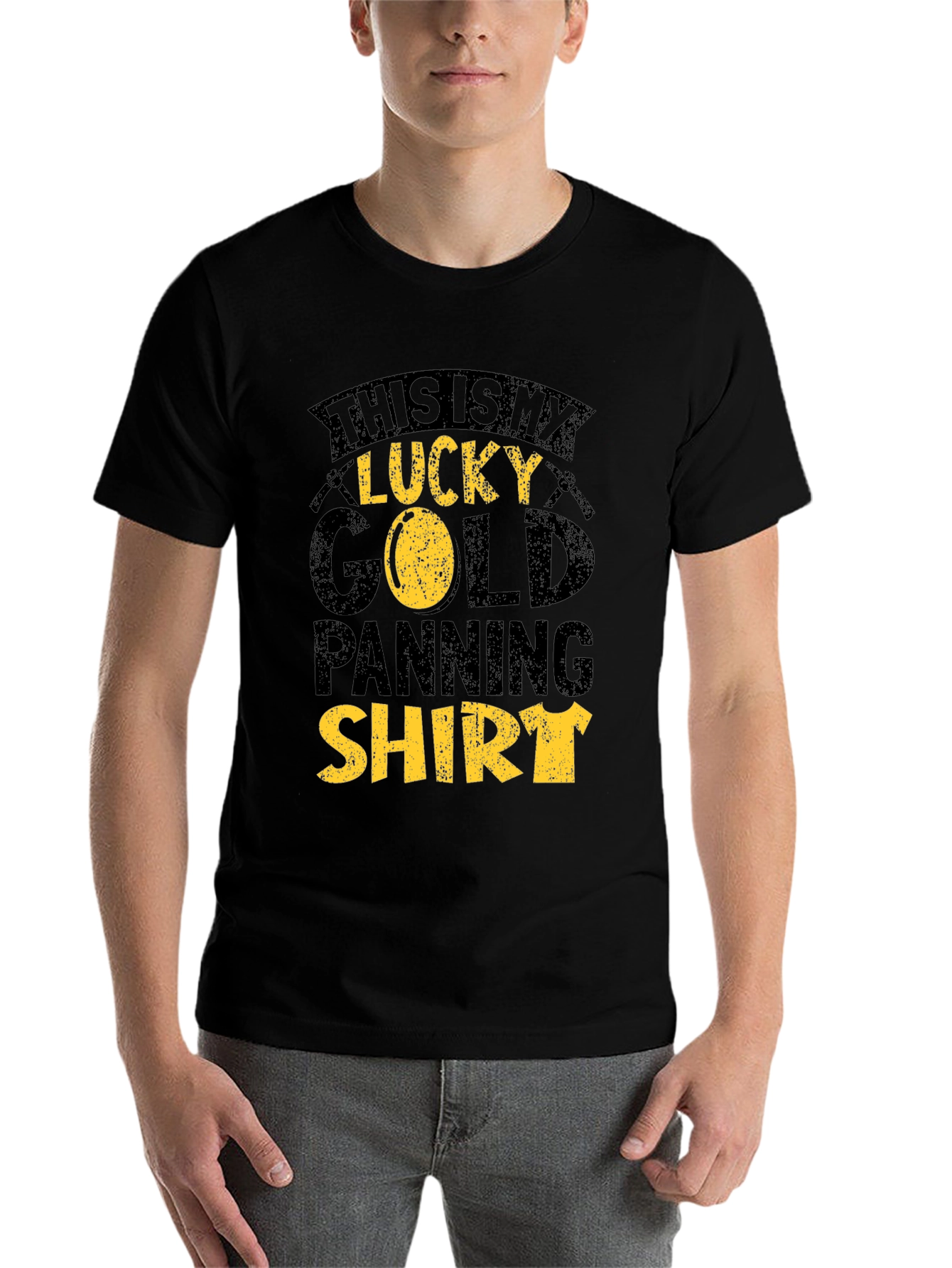 Black Lucky Gold Panning Shirt - Black Tee view 7