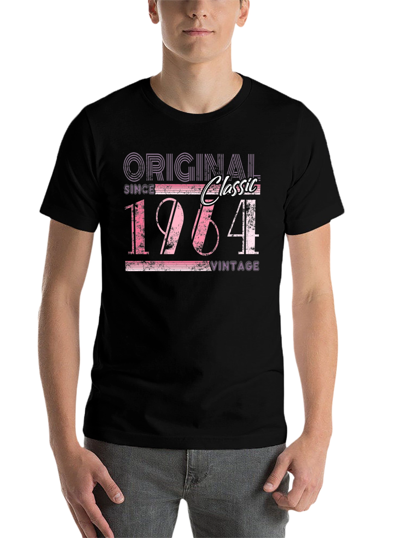 Black Original Classic Since 1964 Vintage T-Shirt view 7