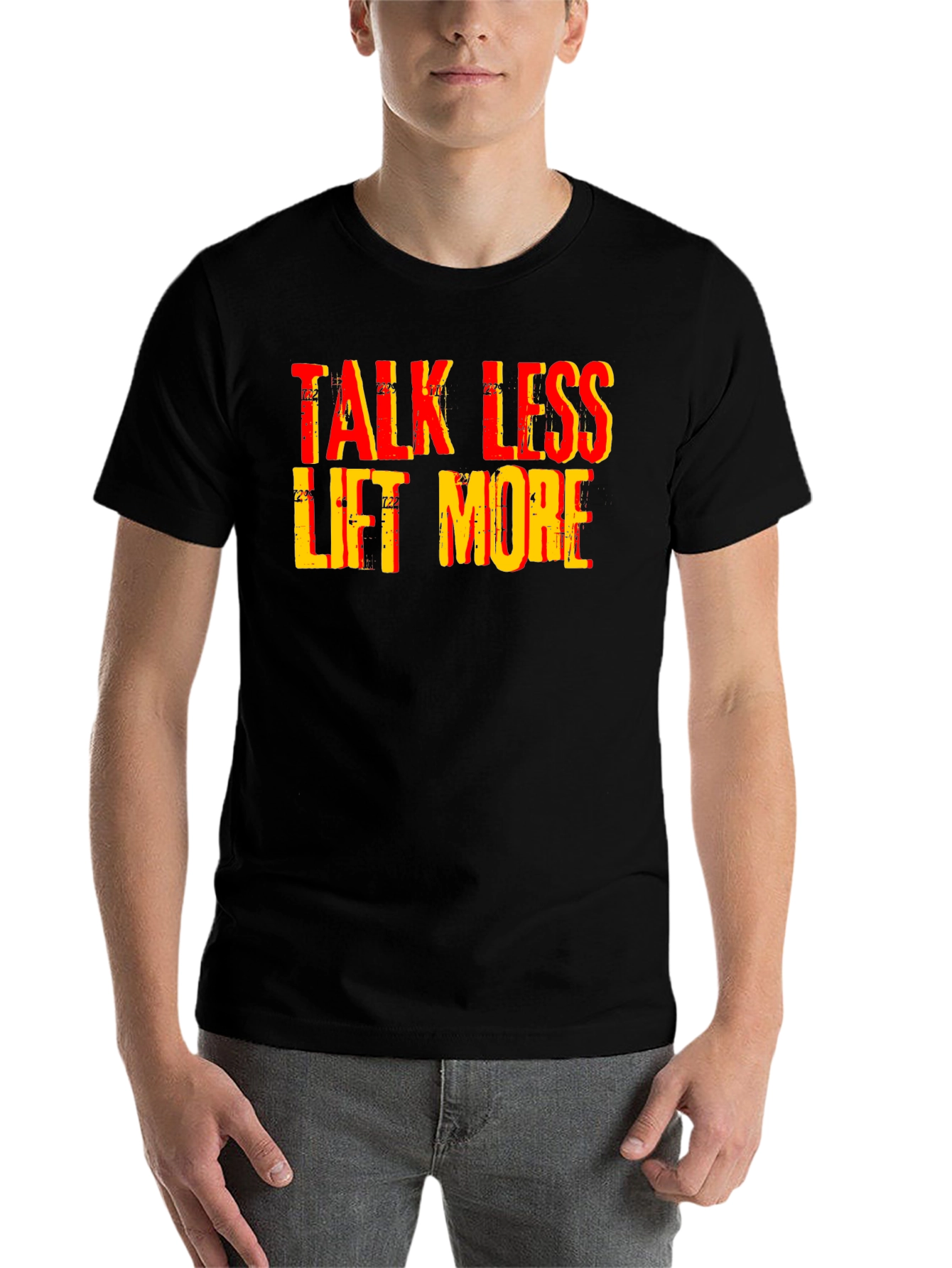 Black Talk Less Lift More Graphic Tee view 7