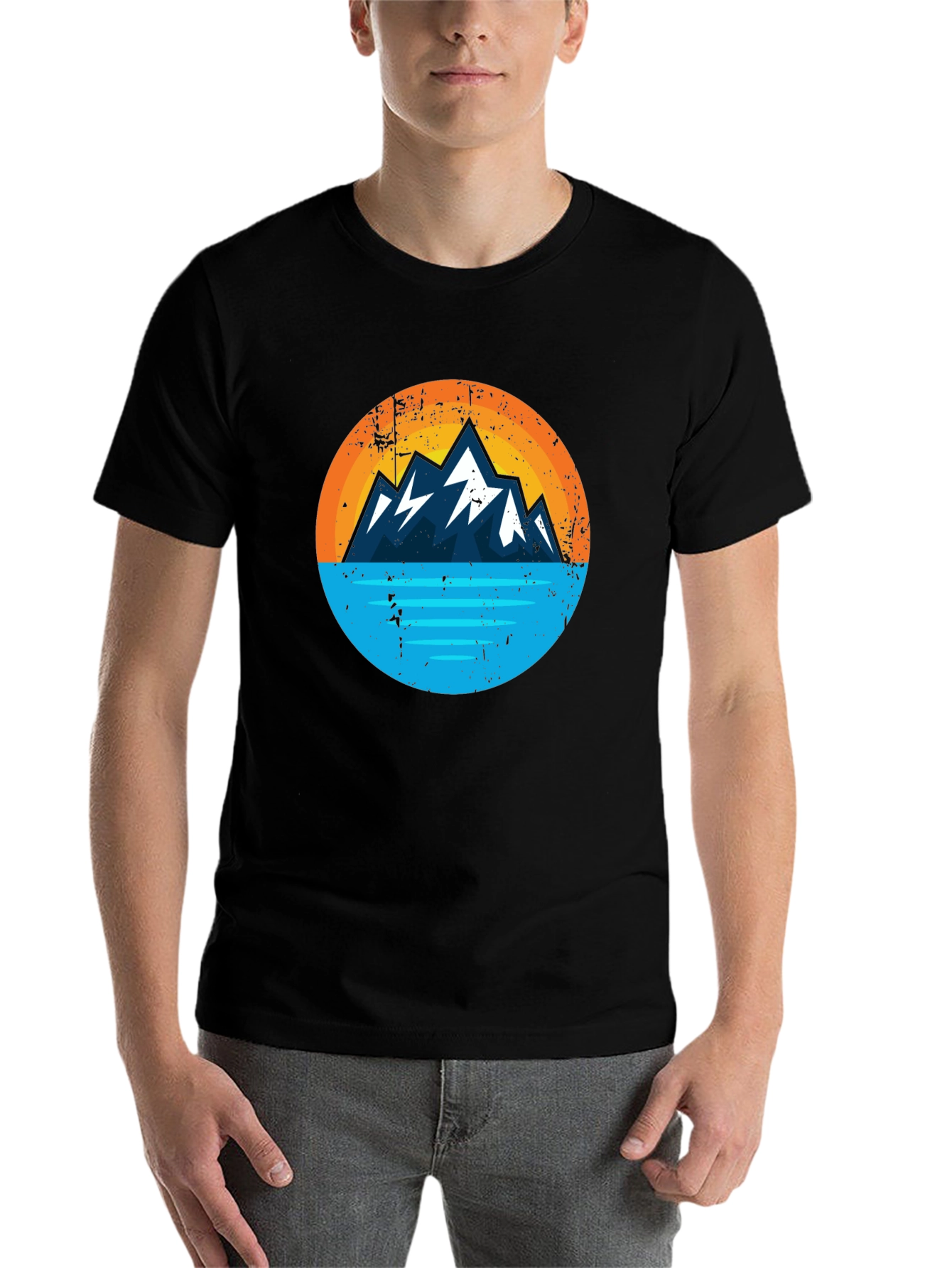 Black Mountain Lake Graphic T-Shirt - Adventure Ready view 7