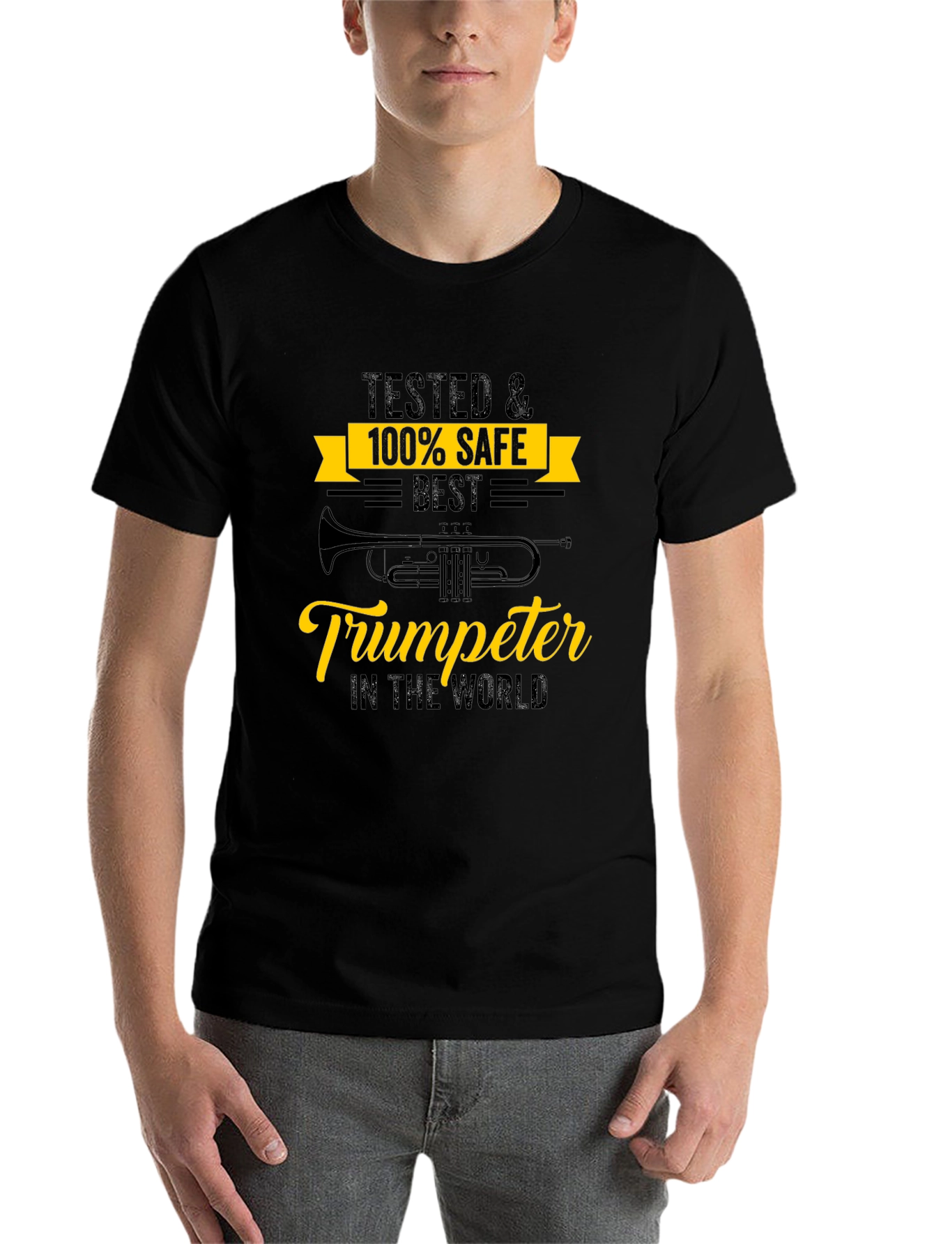 Black Best Trumpeter T-Shirt - 100% Safe & Tested! view 7