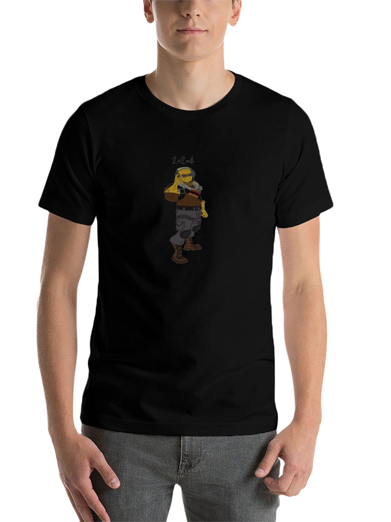 Black Cartoon Character Graphic Tee view 7