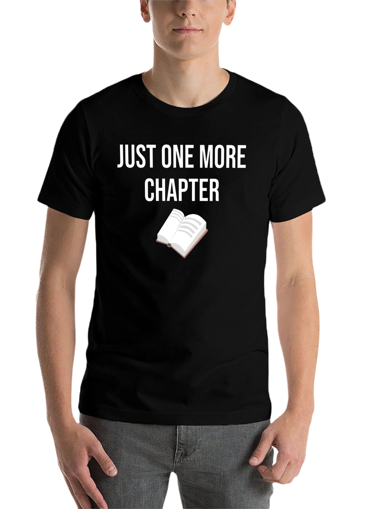 Black Just One More Chapter T-Shirt view 7