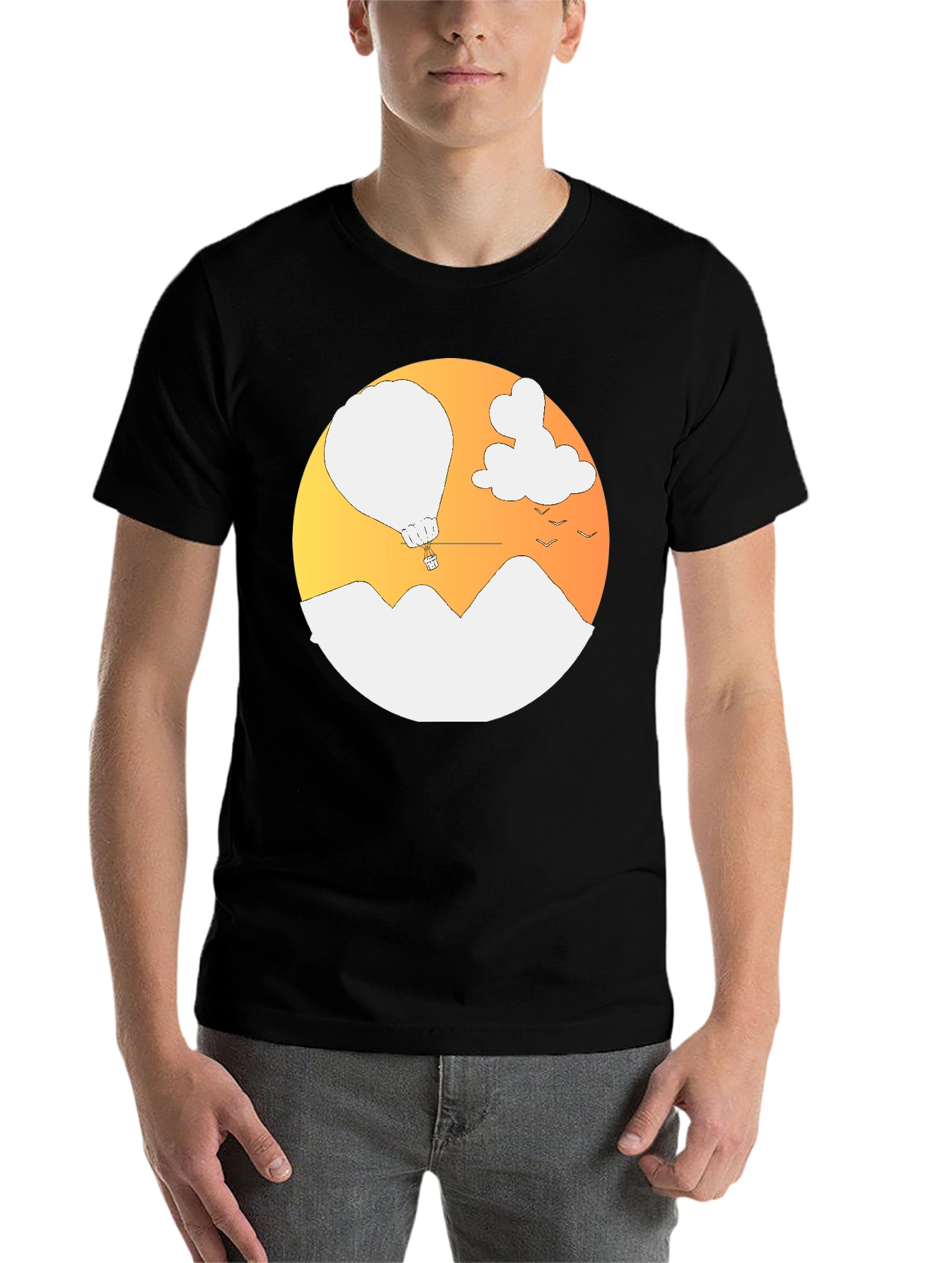 Black Mountain Balloon Graphic Tee view 7