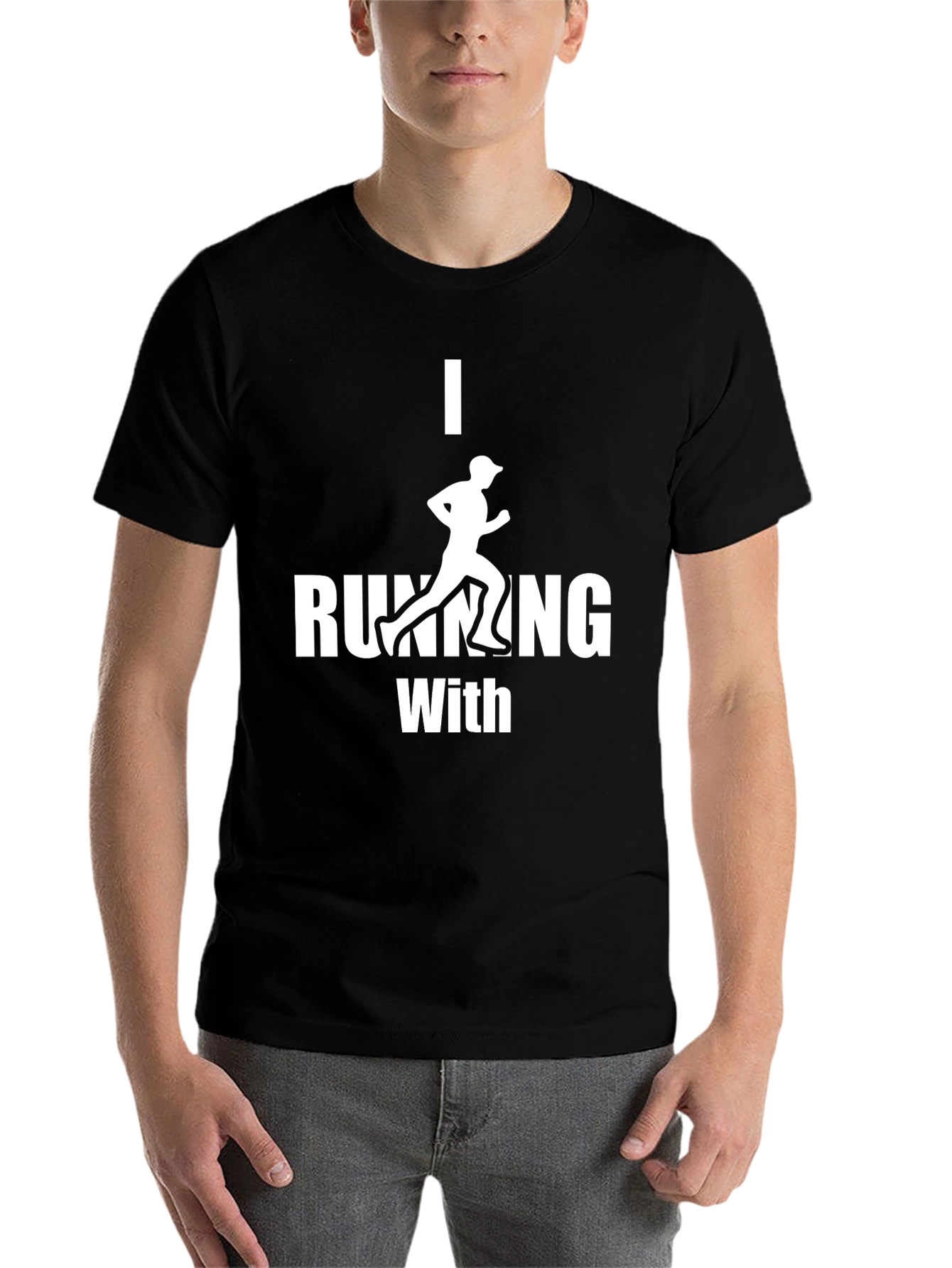 Black I Running With T-Shirt - Black view 7