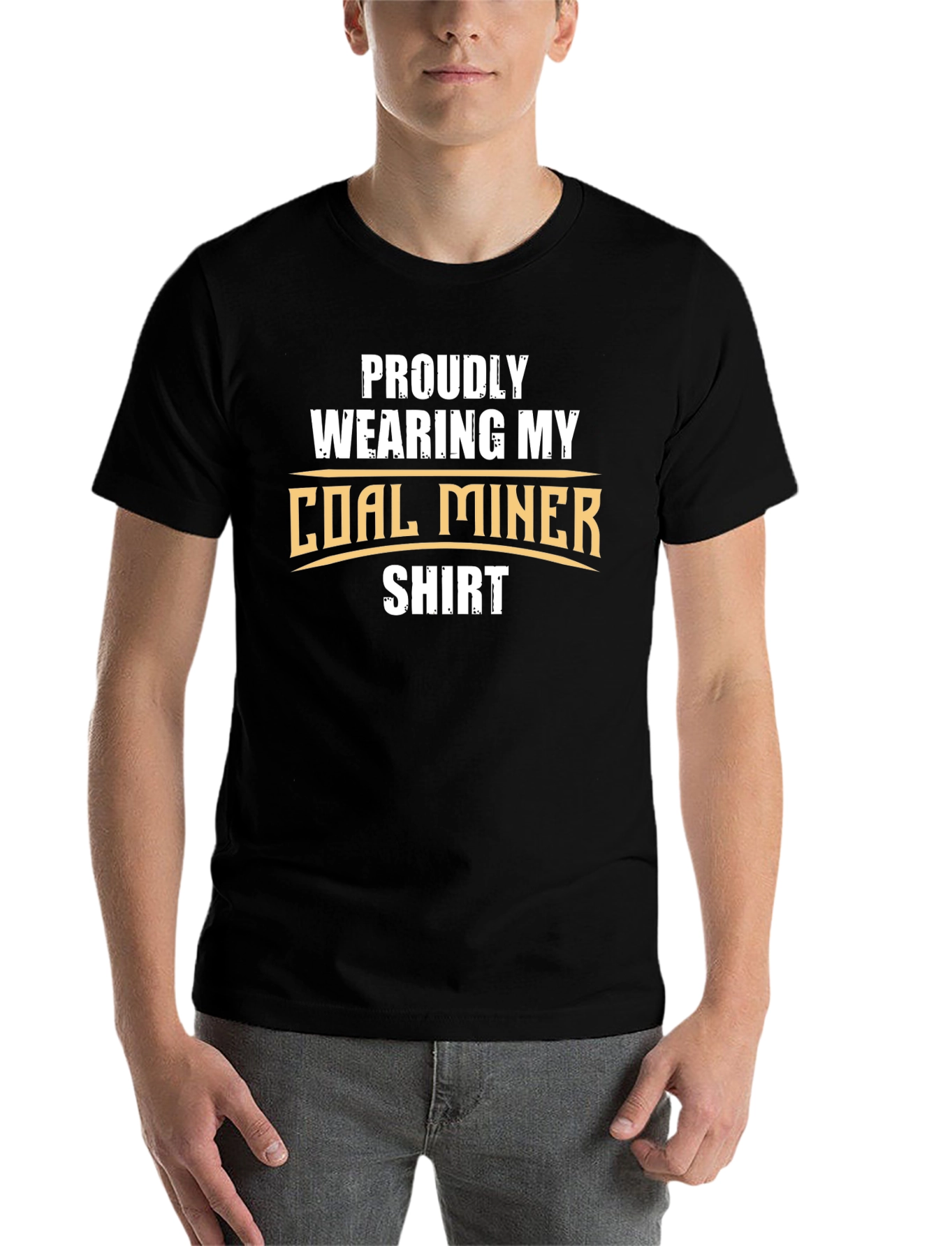Black Proud Coal Miner T-Shirt - Show Your Support! view 7