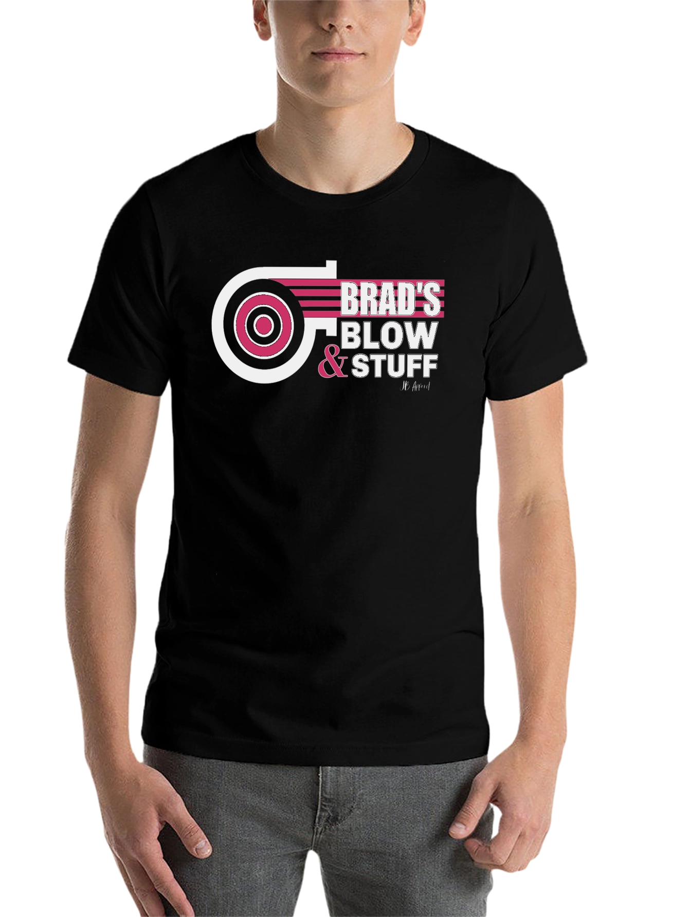 Black Brad's Blow & Stuff Funny Graphic Tee view 7