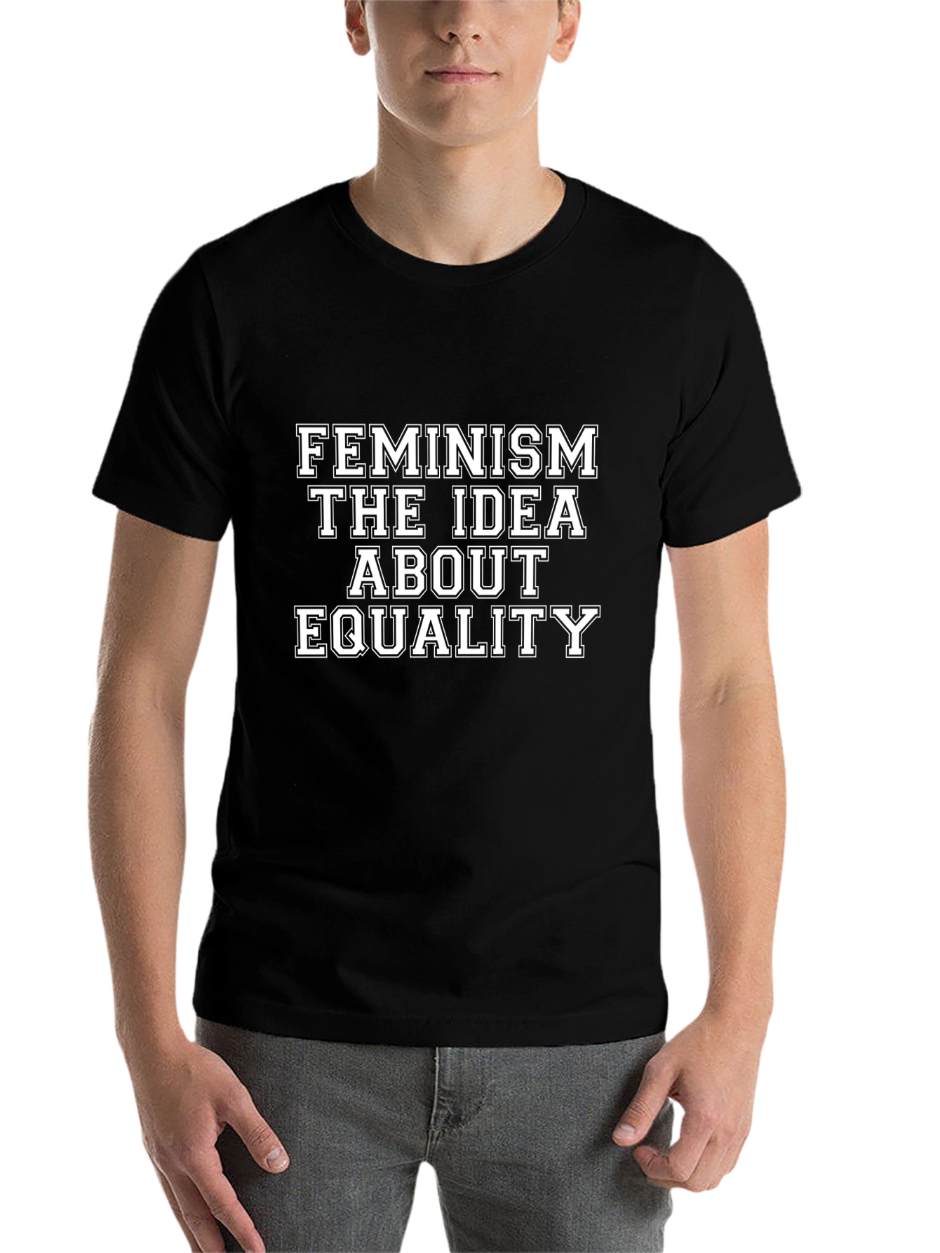 Feminism Equality Graphic T-Shirt - Black - 7