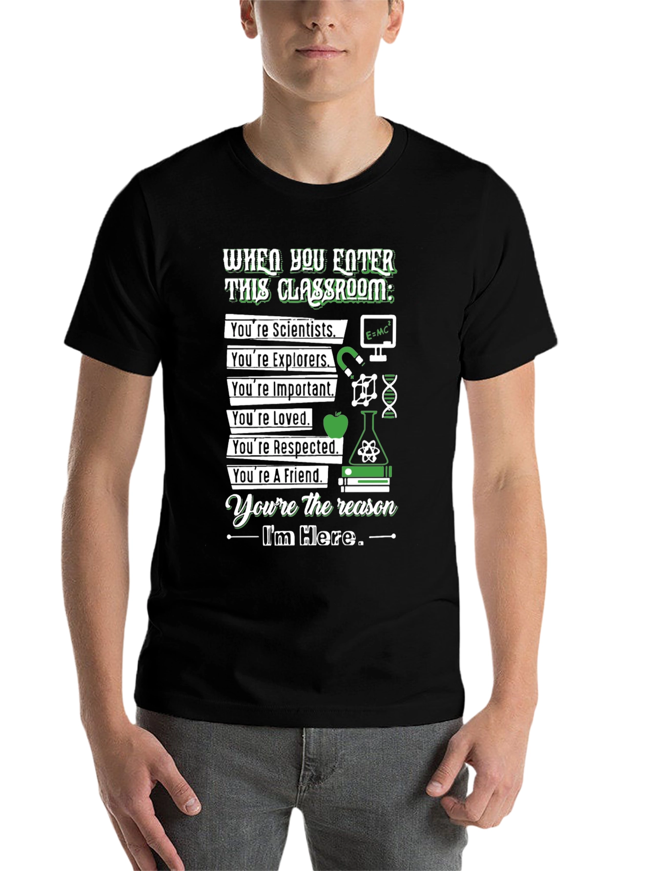 Black Classroom Rules T-Shirt view 7