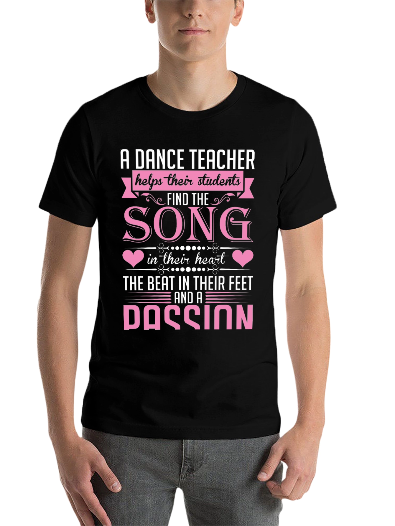Black Dance Teacher T-Shirt: Song in Their Heart view 7
