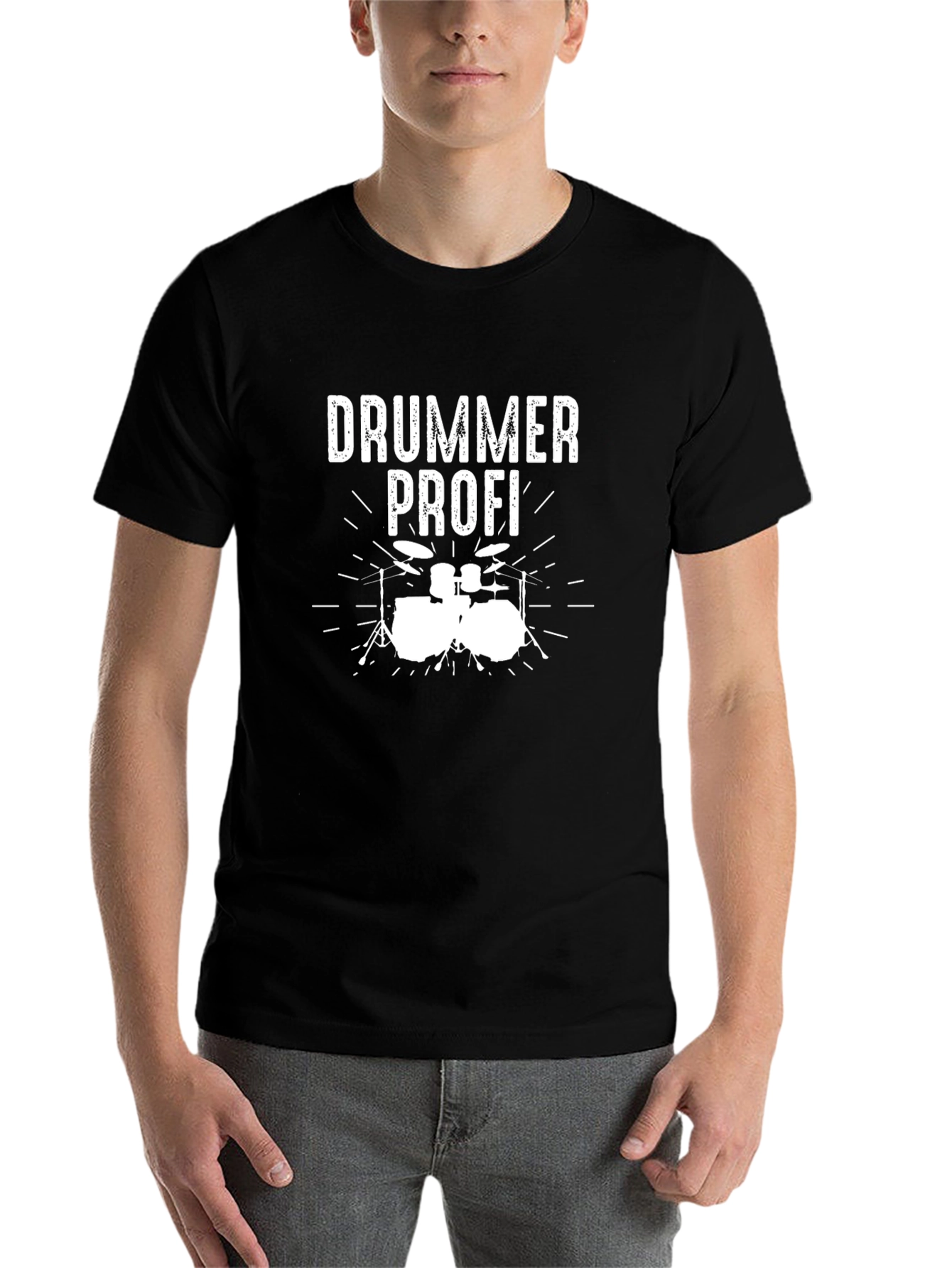 Black Drummer Profi Black T-Shirt view 7
