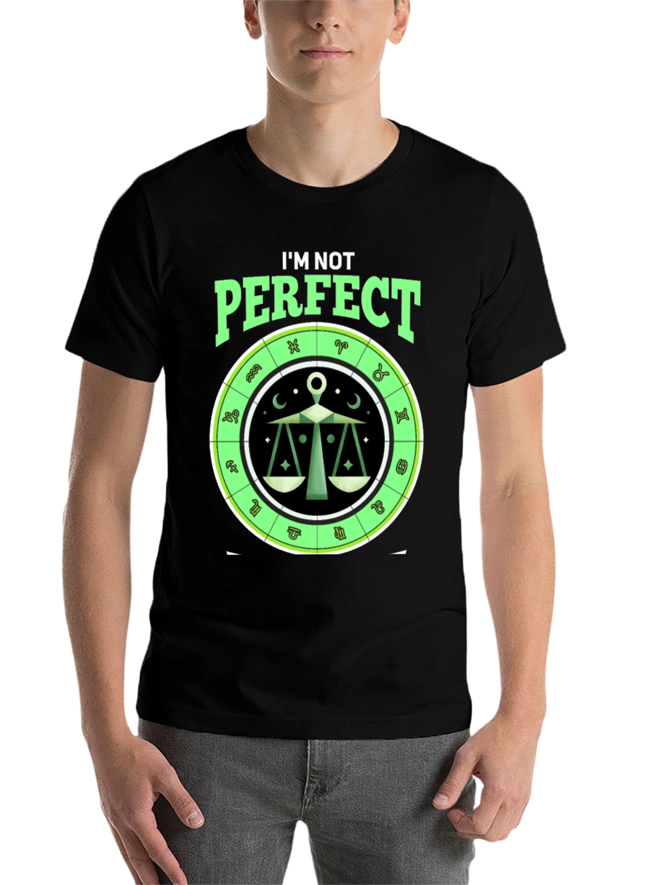 Libra Zodiac T-Shirt: I'm Not Perfect Horoscope Tee - 7