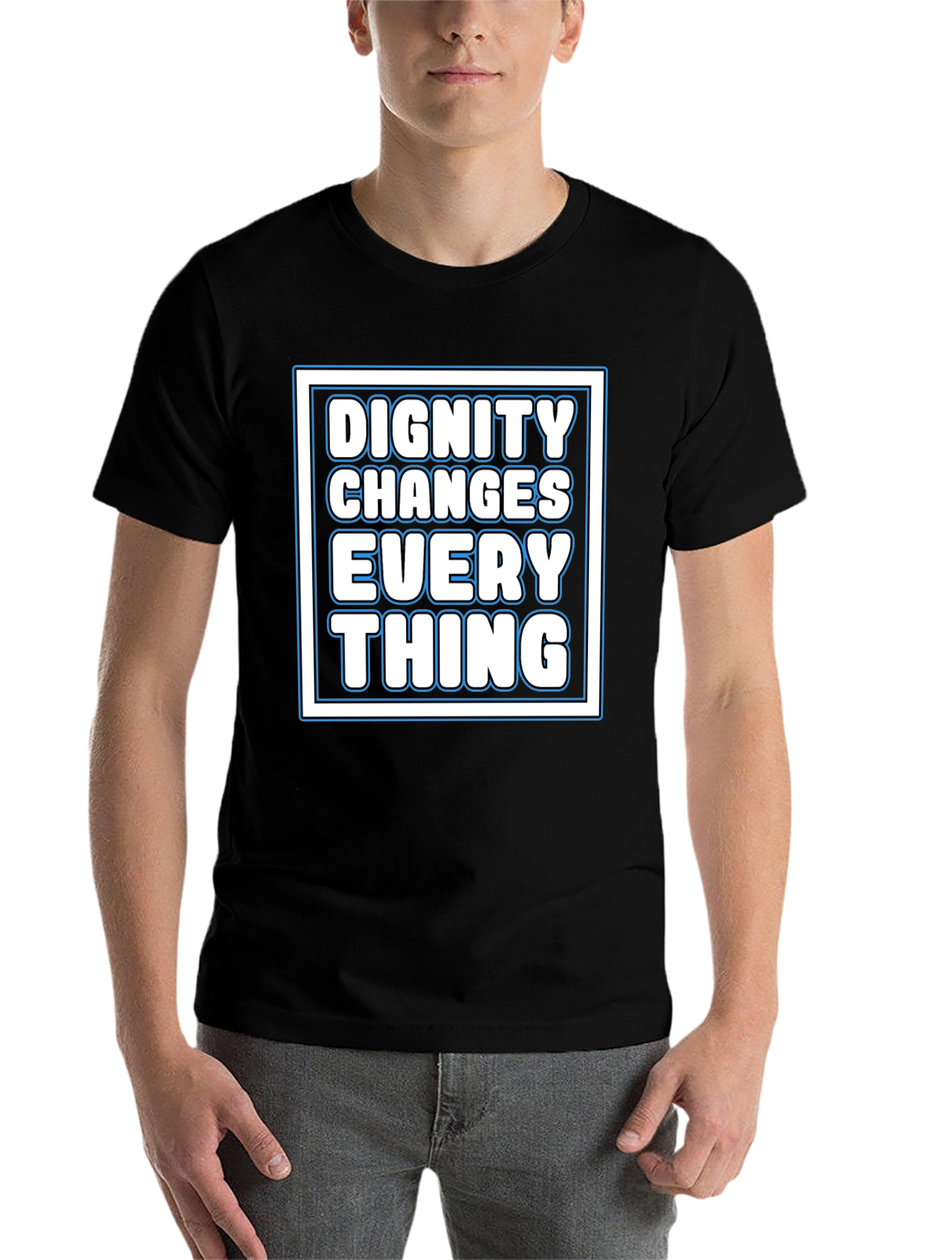 Black Dignity Changes Everything Graphic Tee view 7