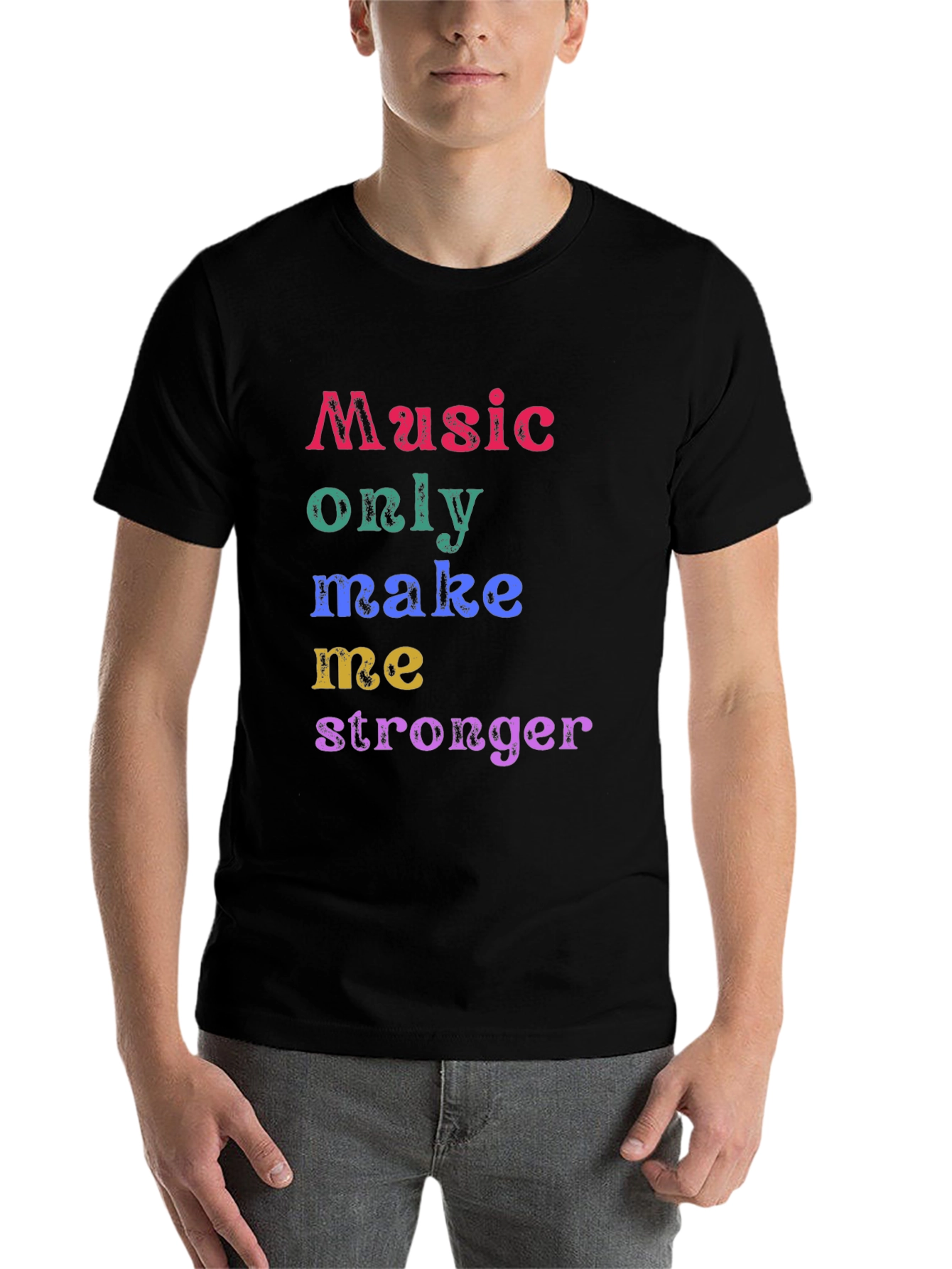 Black Music Makes Me Stronger T-Shirt view 7