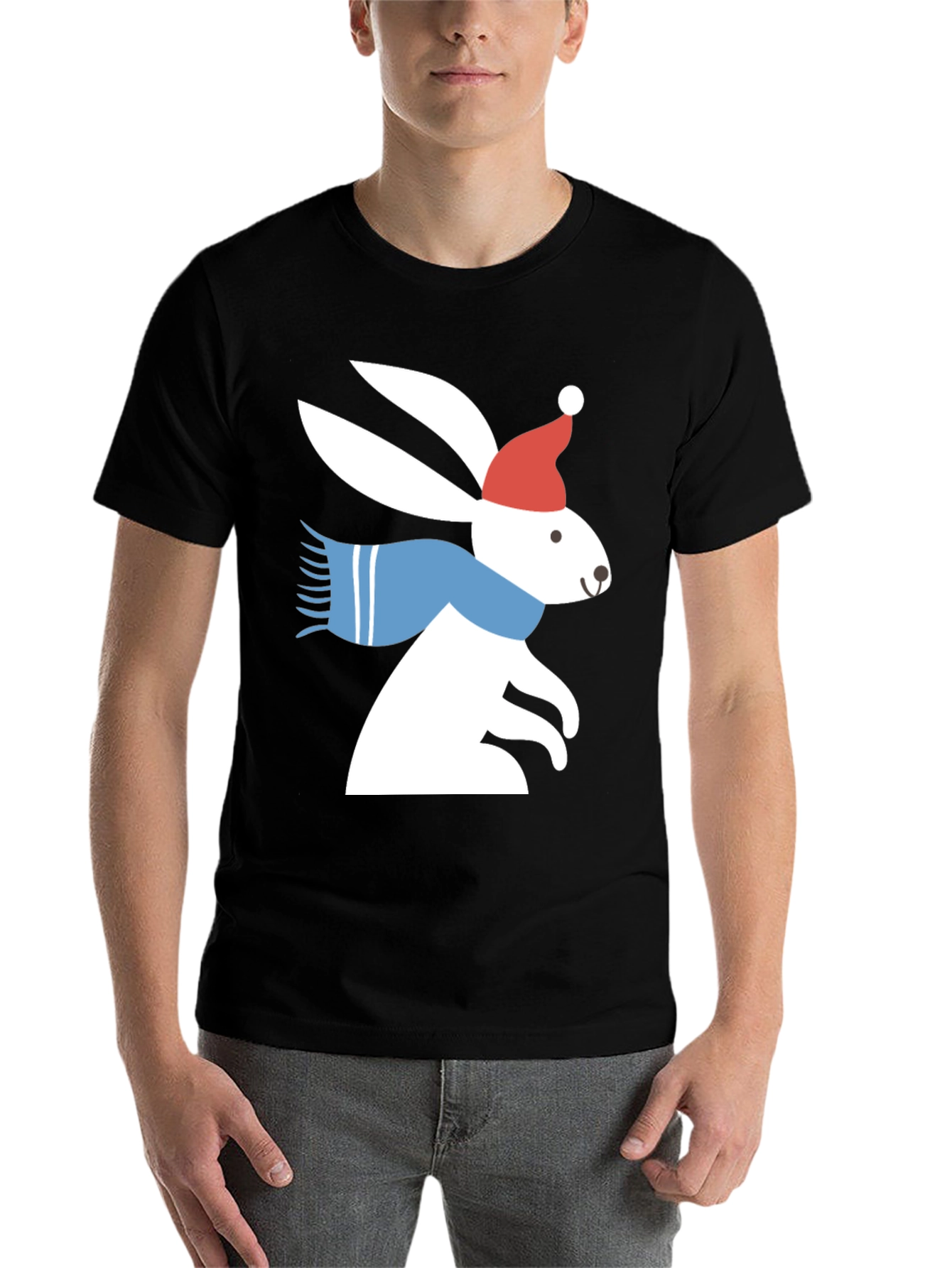Festive Bunny Graphic Tee - 7