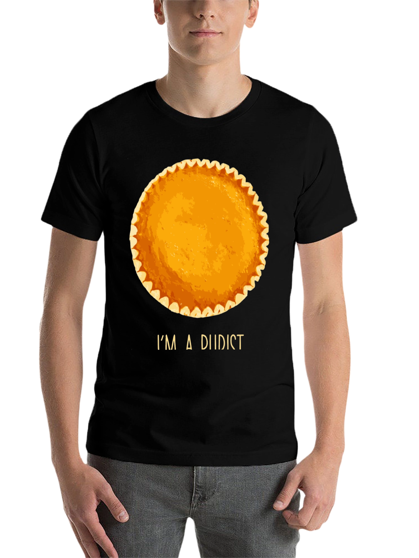 Black I'm a Diidist Pumpkin Pie T-Shirt view 7