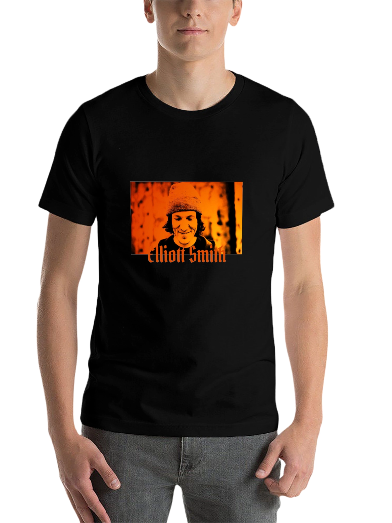 Black Elliott Smith Graphic Tee view 7