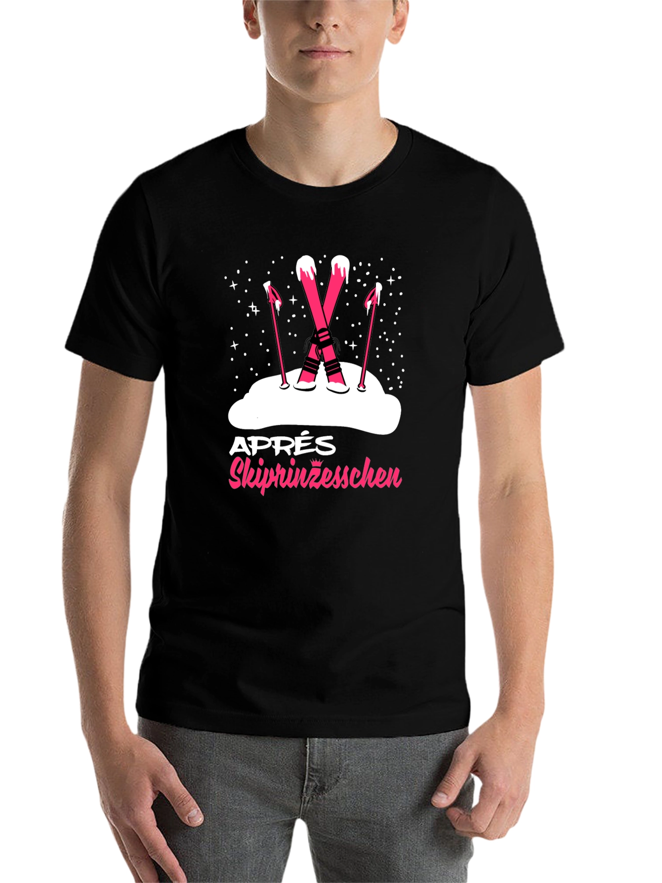 Black Ski Princess T-Shirt - Après Ski Style view 7