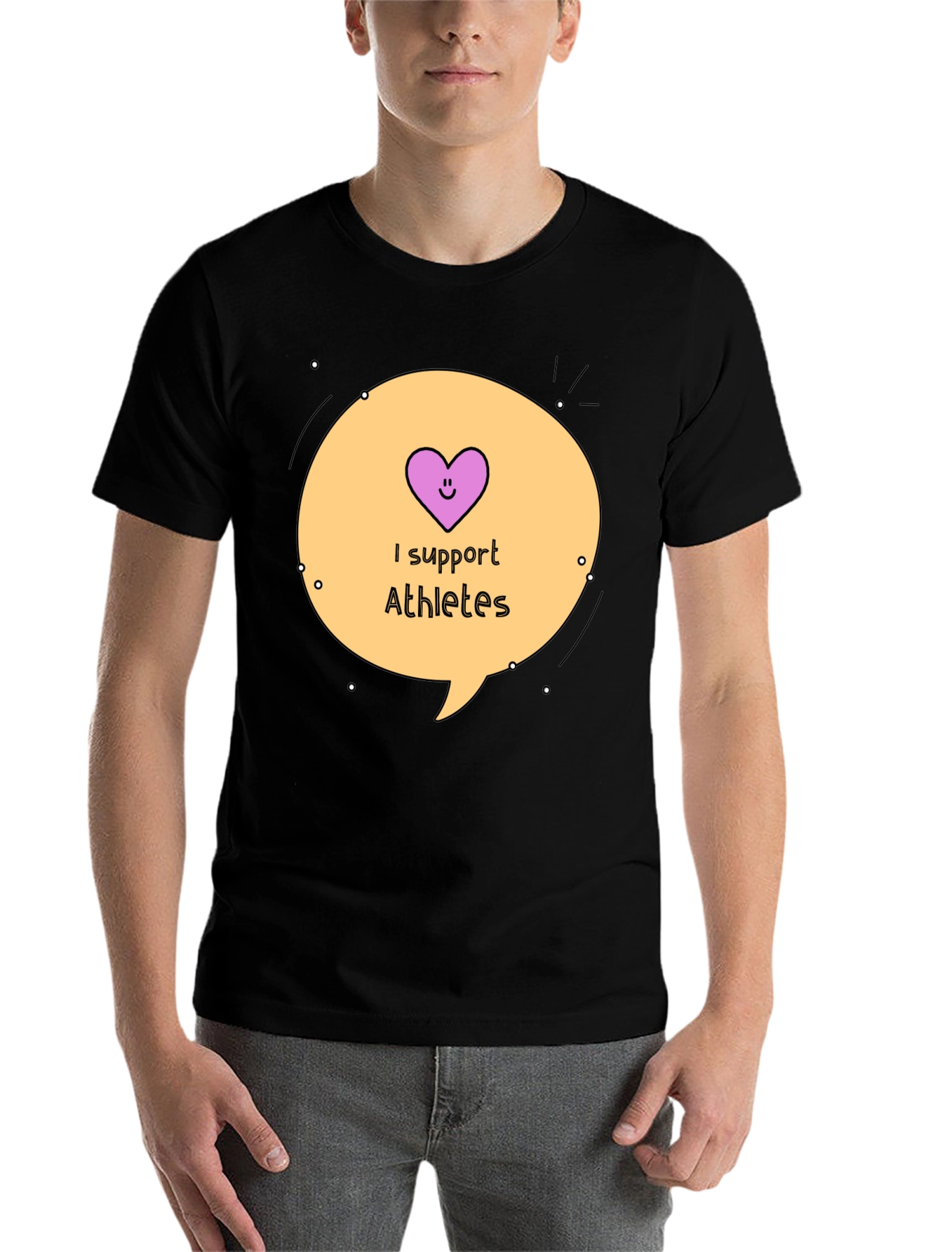 I Support Athletes Graphic Tee - 7