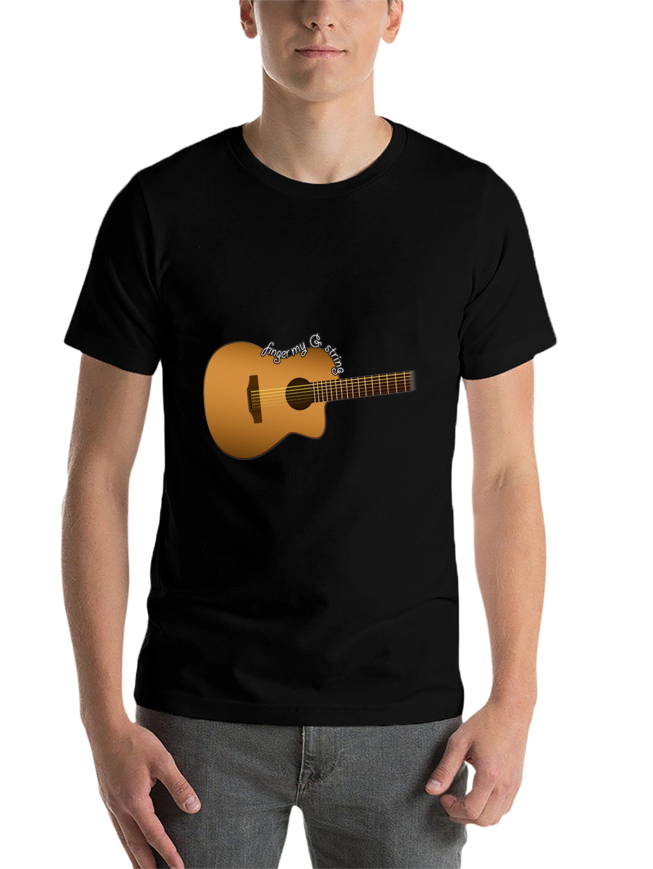 Black Finger My G String T-Shirt view 7
