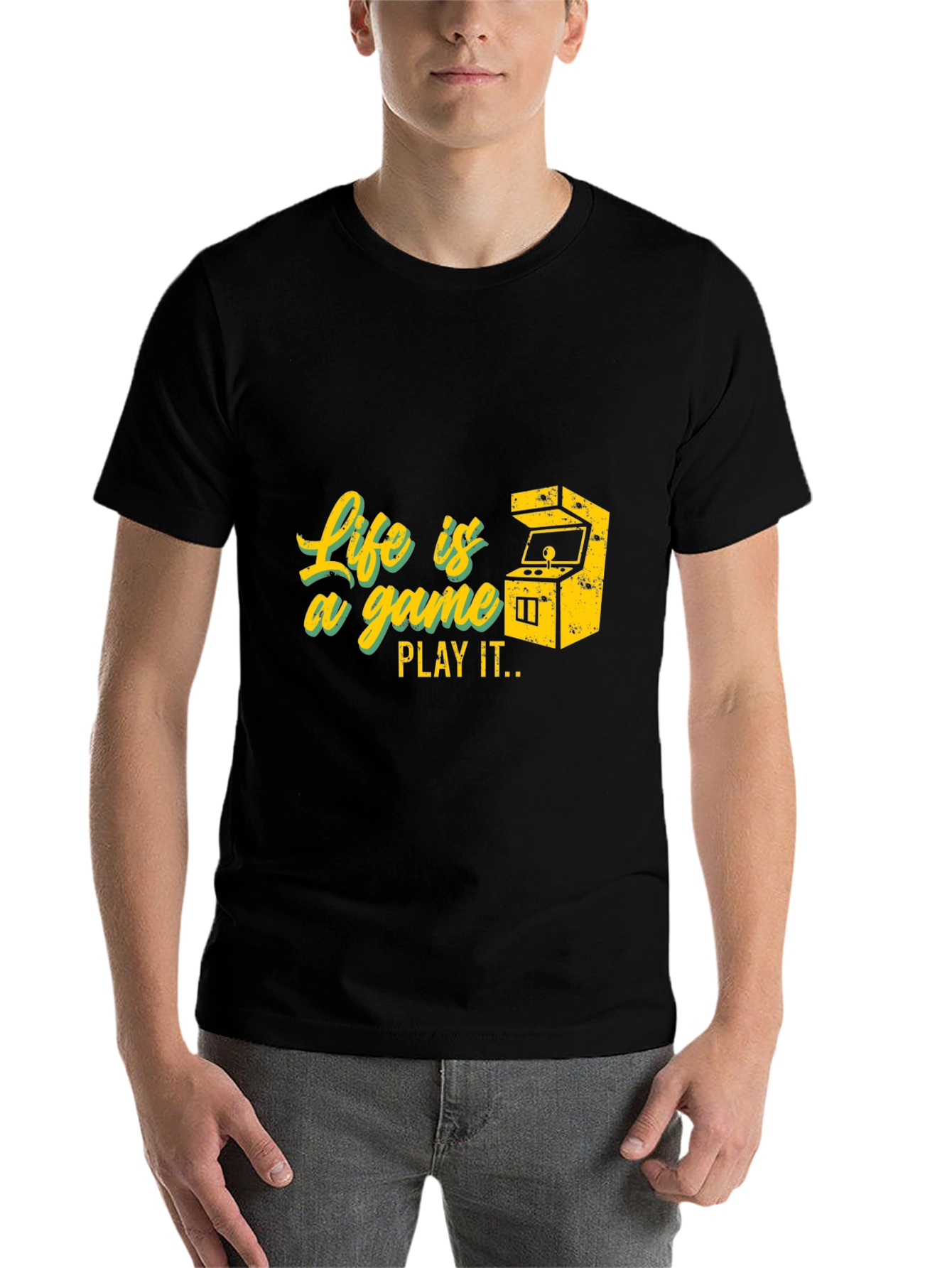 Black Life is a Game T-Shirt - Gamer Style view 7
