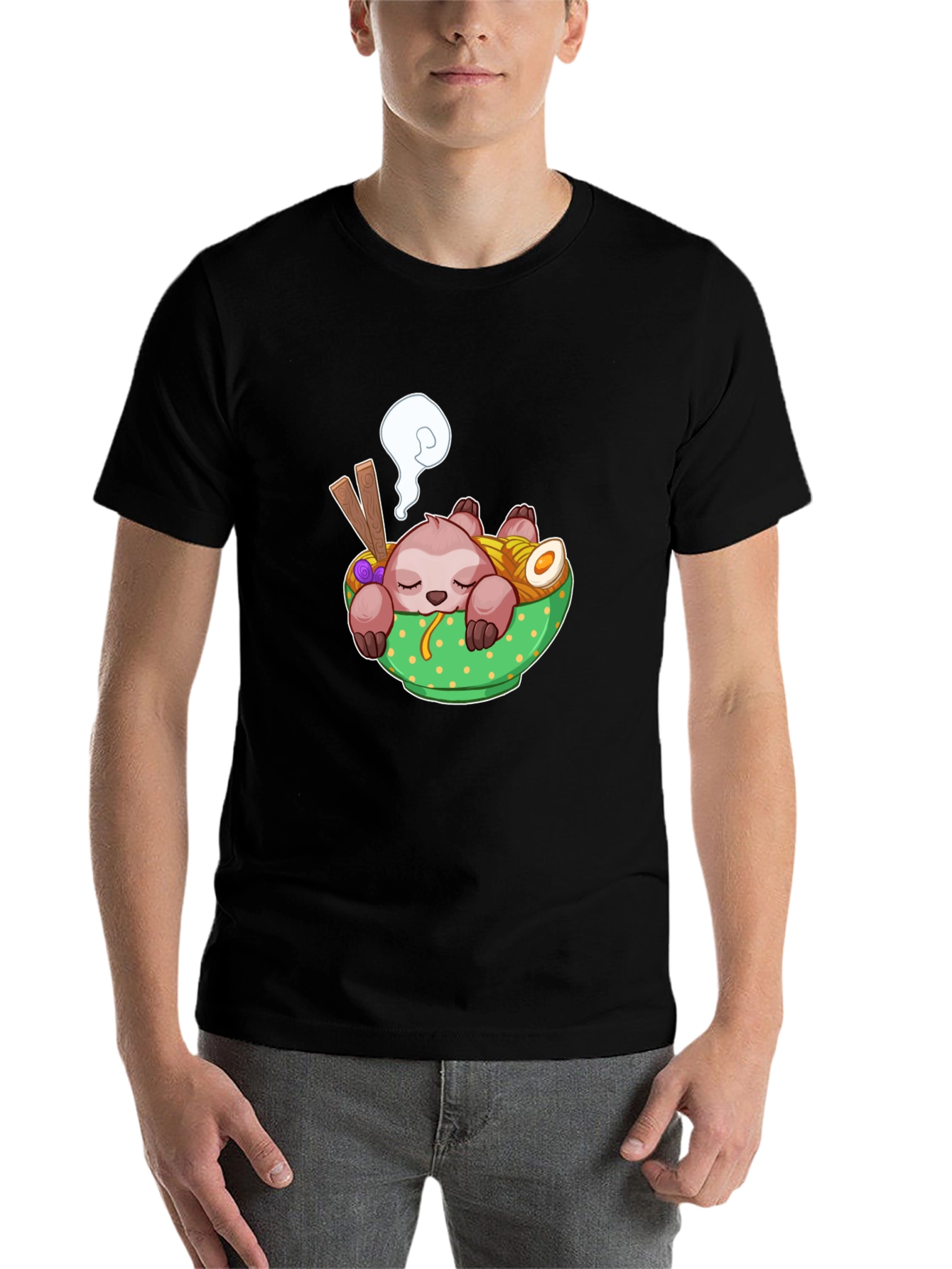 Sloth Ramen Graphic T-Shirt - Comfy & Fun! - 7