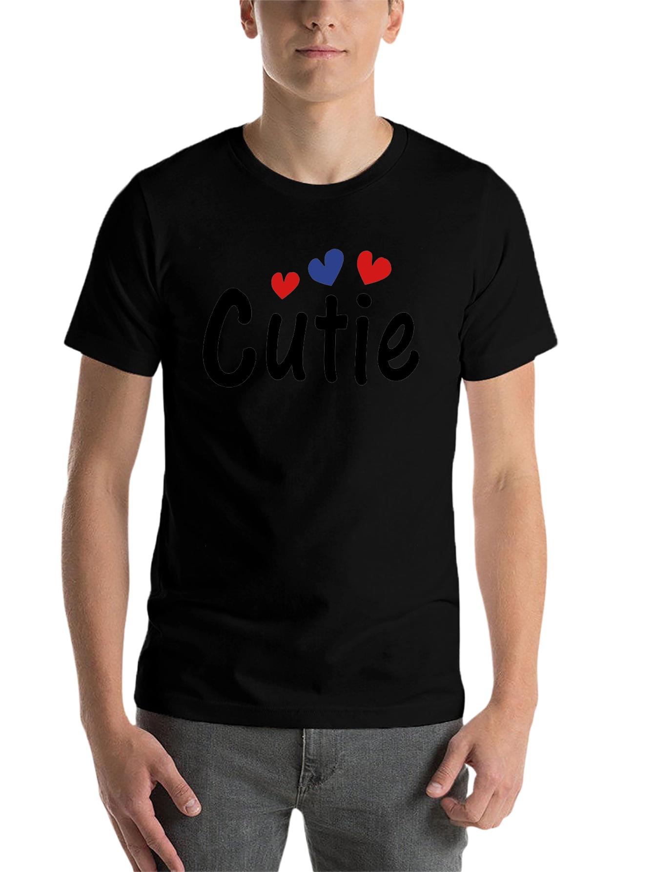 Black Cutie Graphic Tee - Soft Cotton Casual Shirt view 7