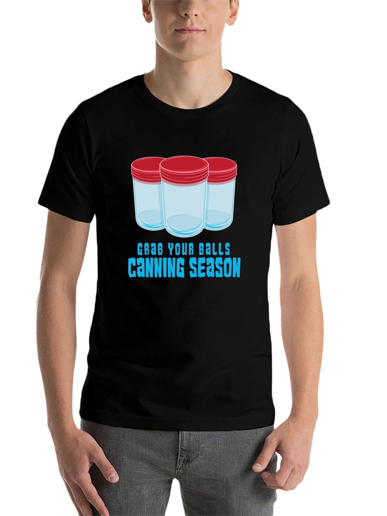 Black Grab Your Balls Canning Season T-Shirt view 7