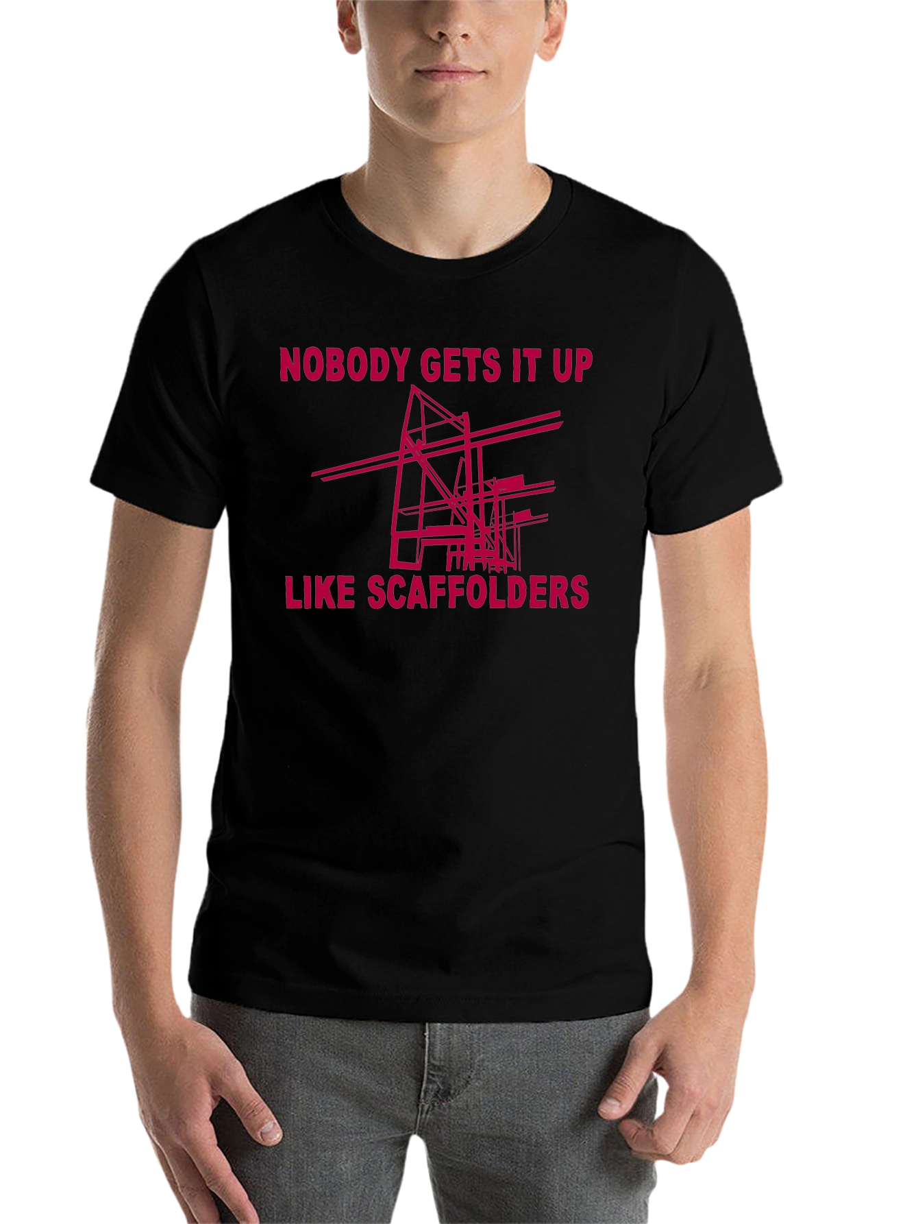 Black Scaffolders Tee: Nobody Gets It Up Like Us! view 7