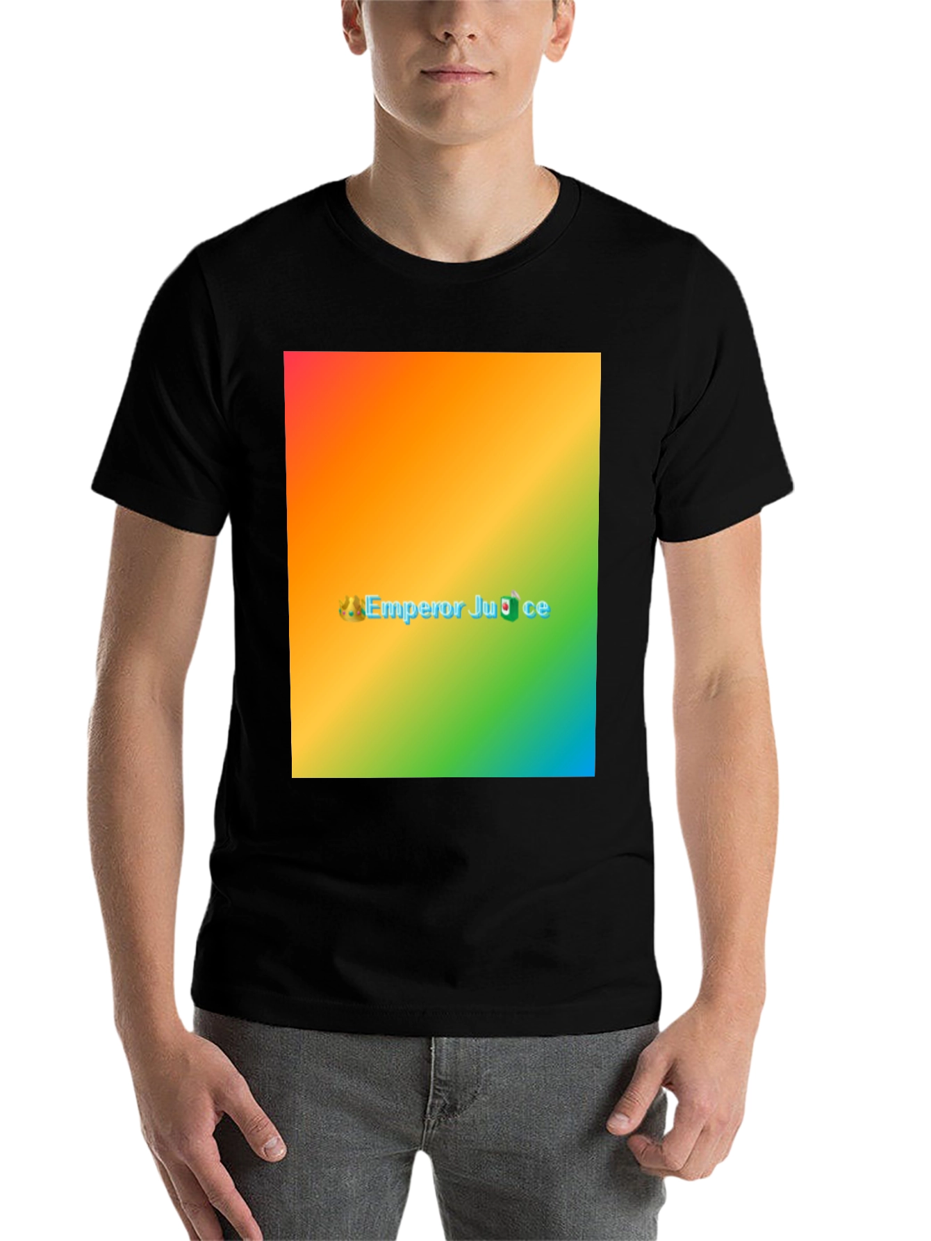 Black Emperor Juice Rainbow T-Shirt - Novelty Graphic Tee view 7