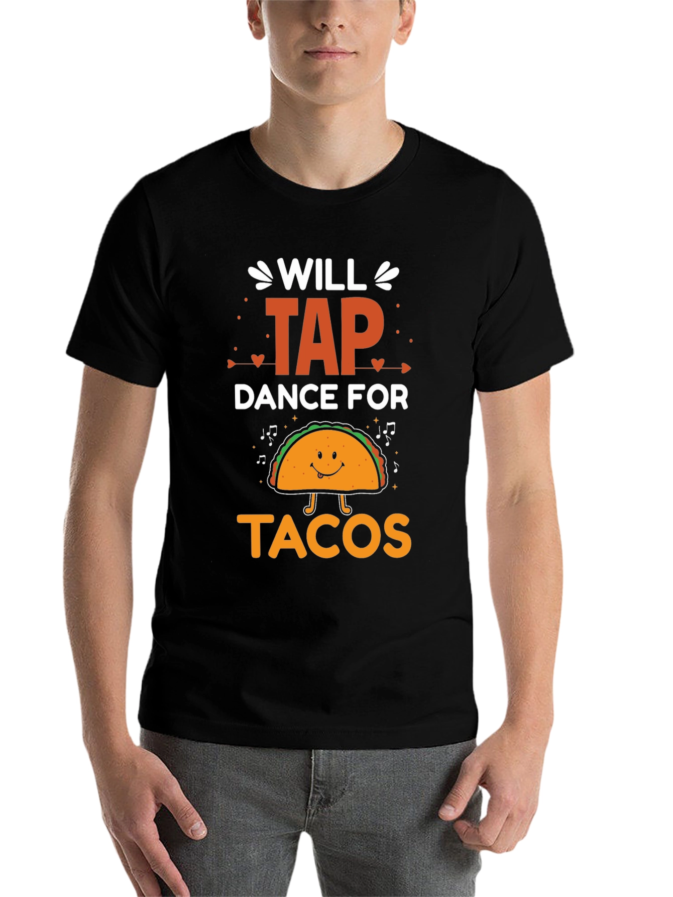 Black Will Tap Dance For Tacos Graphic Tee view 7