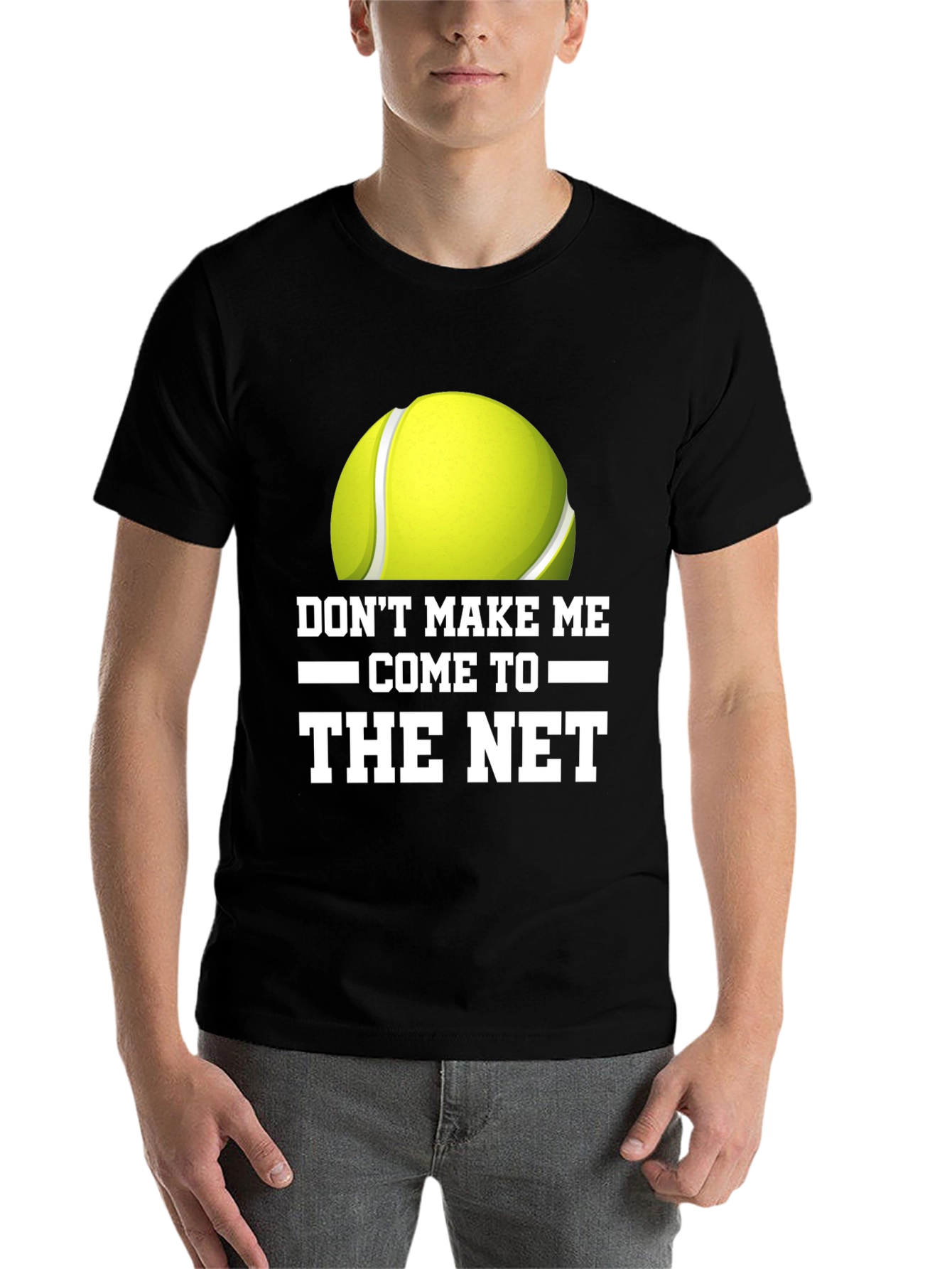 Black Don't Make Me Come to the Net T-Shirt view 7