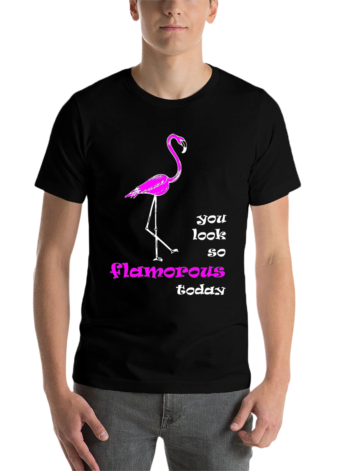 Black Flamingo T-Shirt: You Look So Glamorous Today view 7