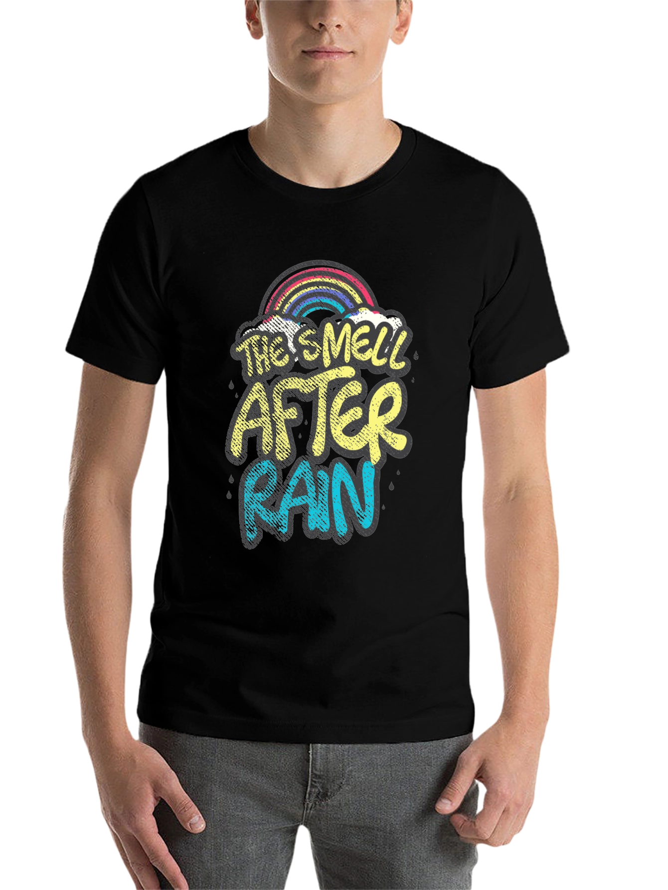 Black The Smell After Rain Graphic Tee - Black view 7