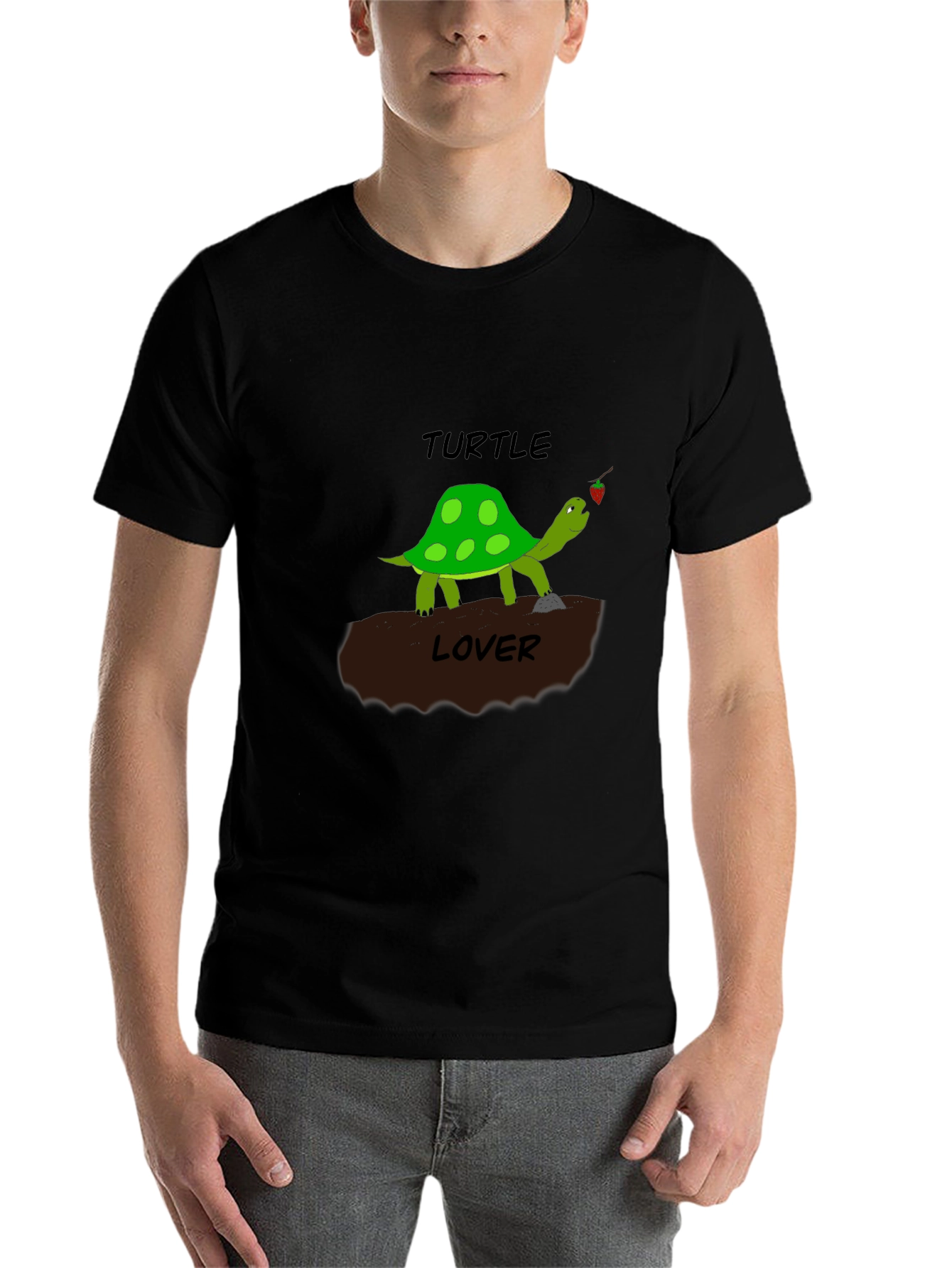Black Turtle Lover Graphic T-Shirt view 7