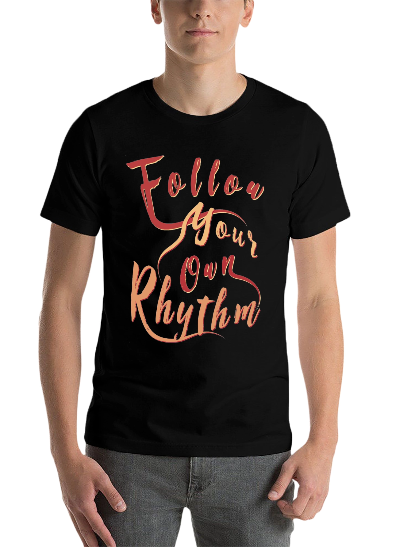 Black Follow Your Own Rhythm Graphic Tee view 7