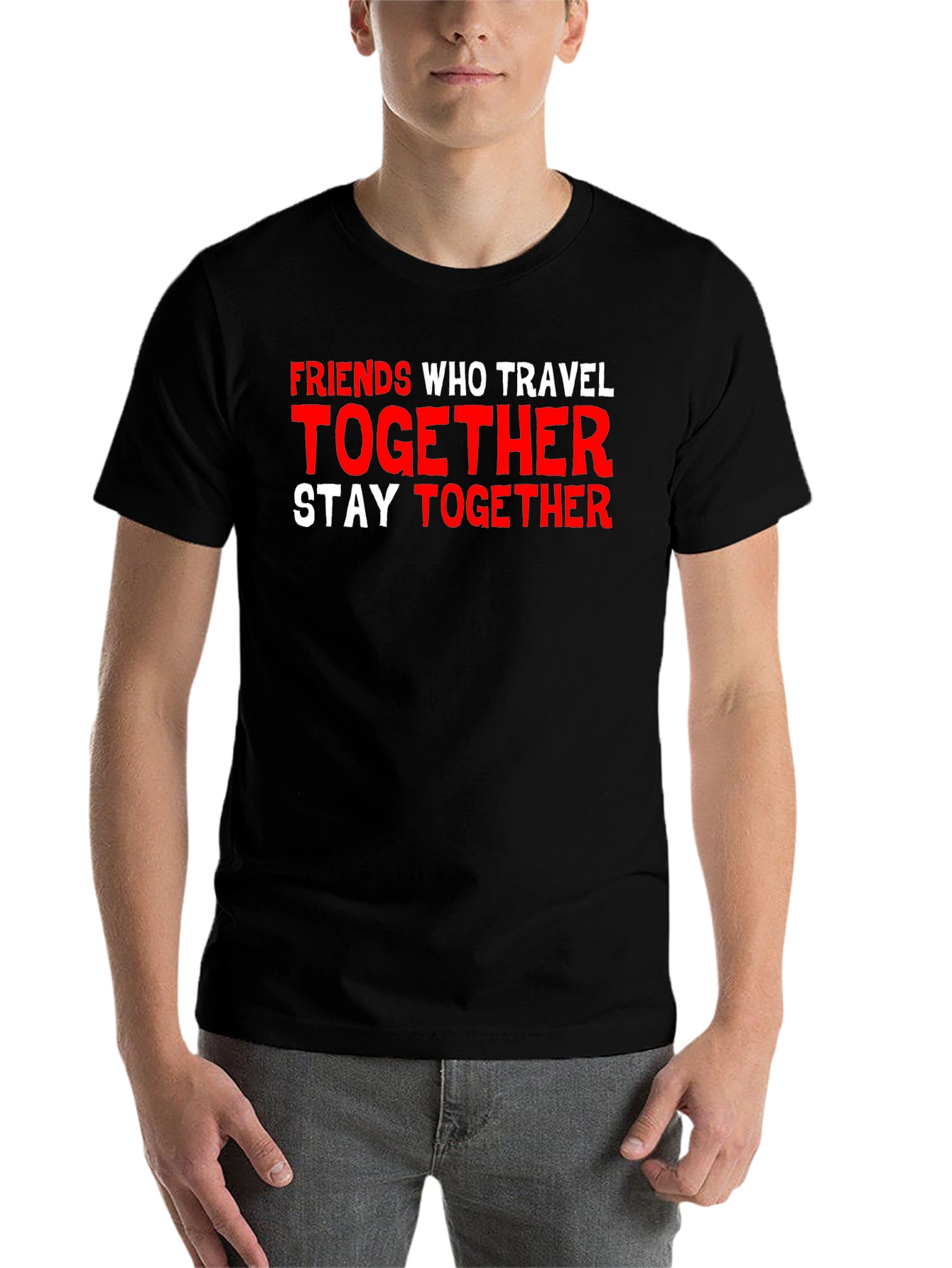Black Friends Who Travel Together Graphic T-Shirt view 7