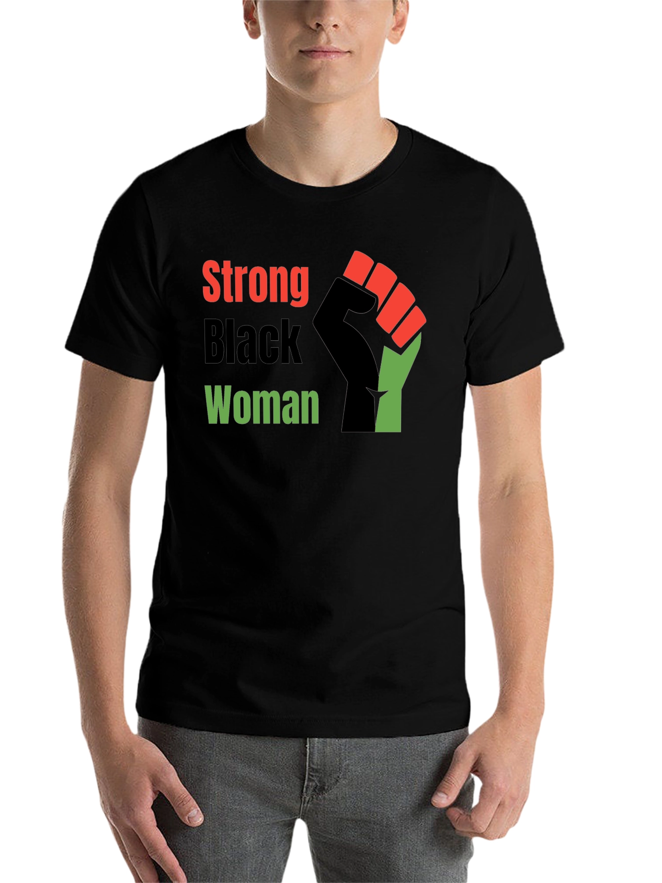 Black Strong Black Woman Graphic Tee - Empowering Design view 7