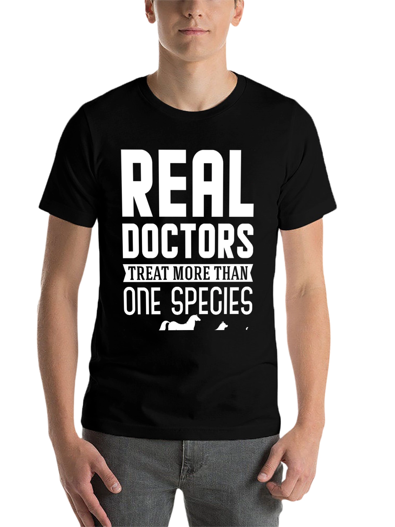 Black Real Doctors Treat More Than One Species T-Shirt view 7