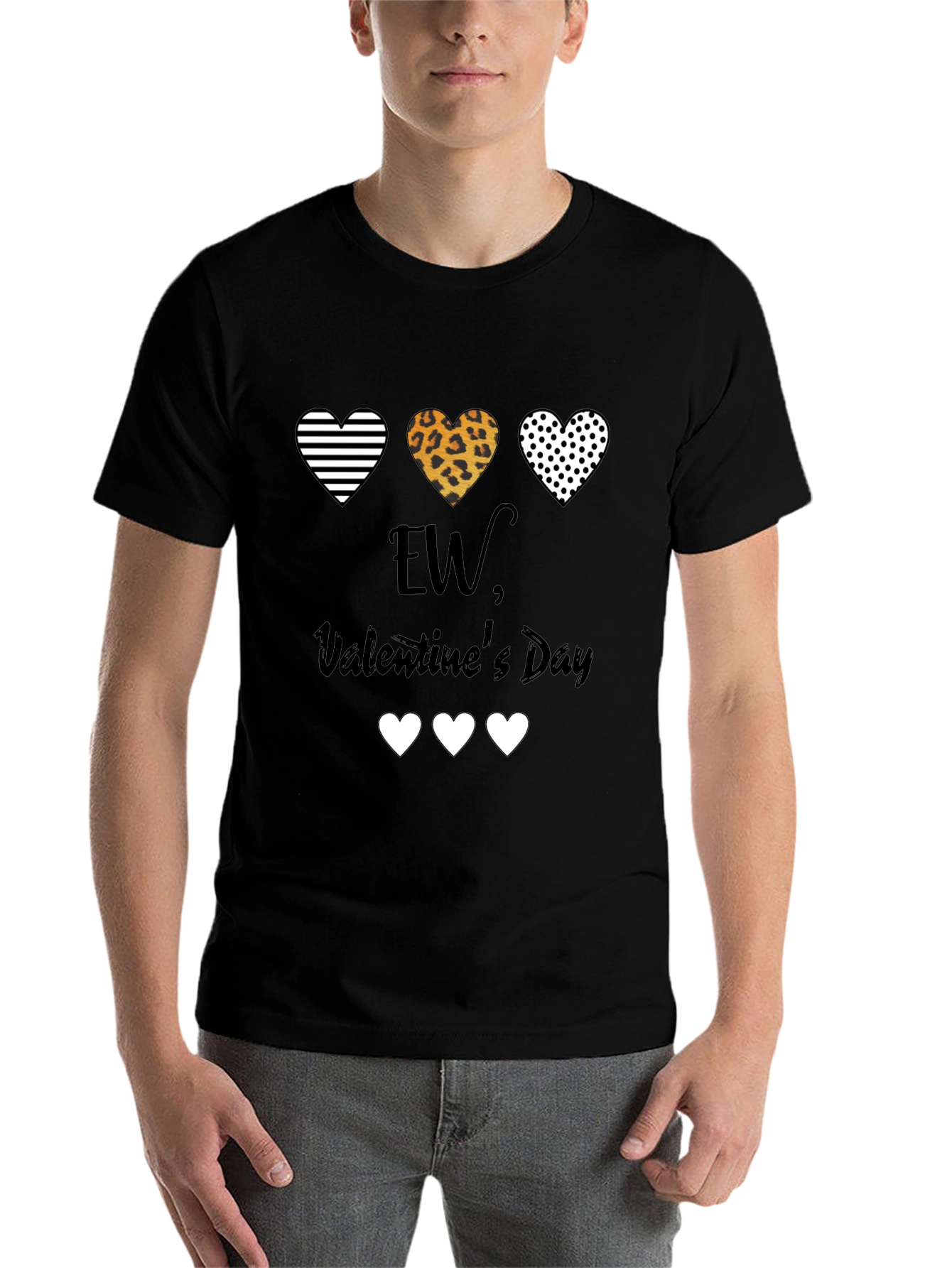 Black Ew, Valentine's Day T-Shirt view 7