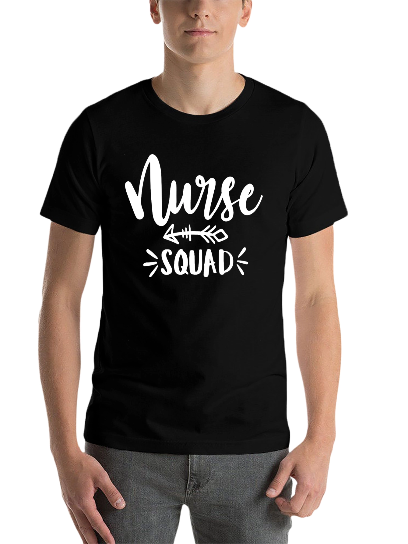 Black Nurse Squad Arrow T-Shirt view 7