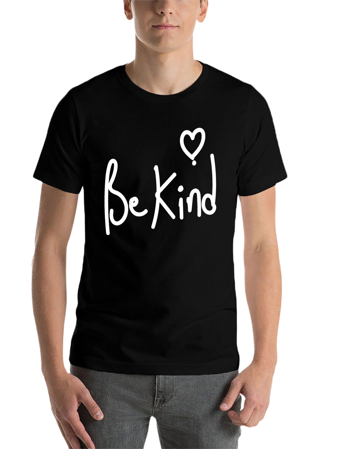 Black Be Kind T-Shirt - Positive Message Tee view 7